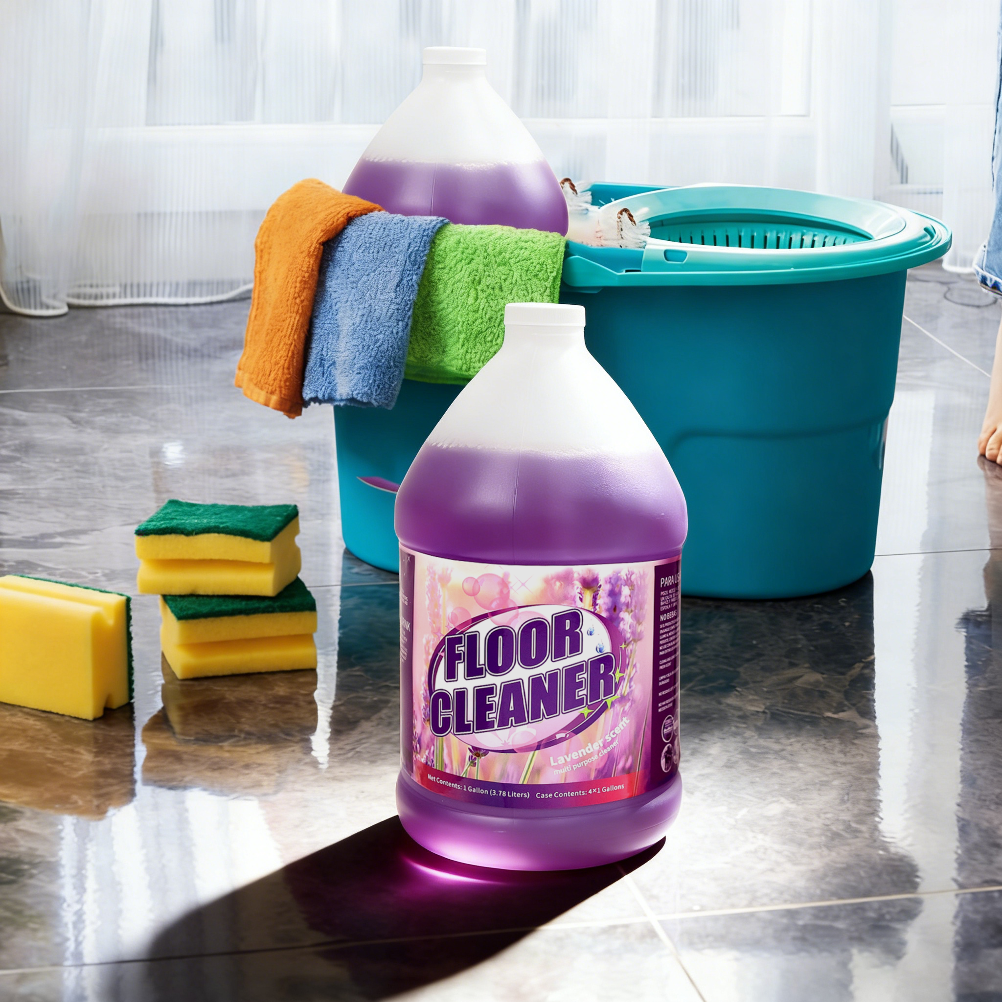 [4ct] 1 Gallon Floor Cleaner | Lavender Scent - Biocean by Danube BlueBiocean