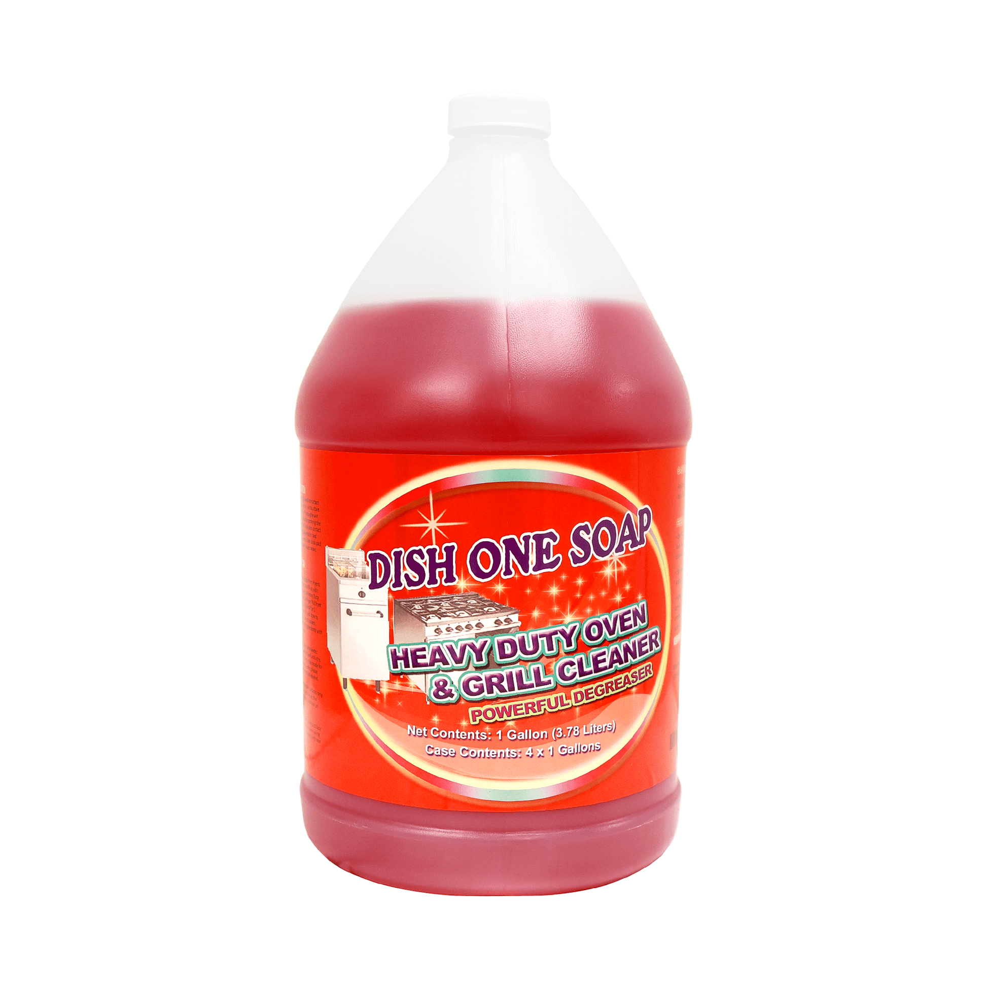 [4ct] Dish One Soap 1 Gallon Heavy Duty Oven & Grill Cleaner - Biocean by Danube BlueBiocean