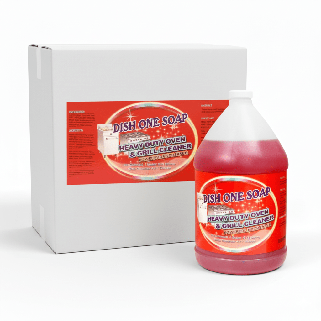 [4ct] Dish One Soap 1 Gallon Heavy Duty Oven & Grill Cleaner - Biocean by Danube BlueBiocean