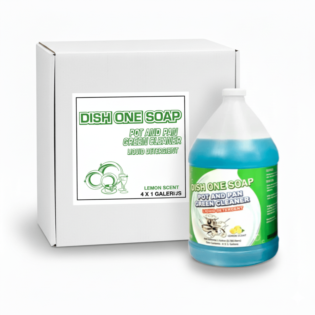[4ct] Dish One Soap 1 Gallon Pot & Pan Cleaner | Lemon Scent - Biocean by Danube BlueBiocean