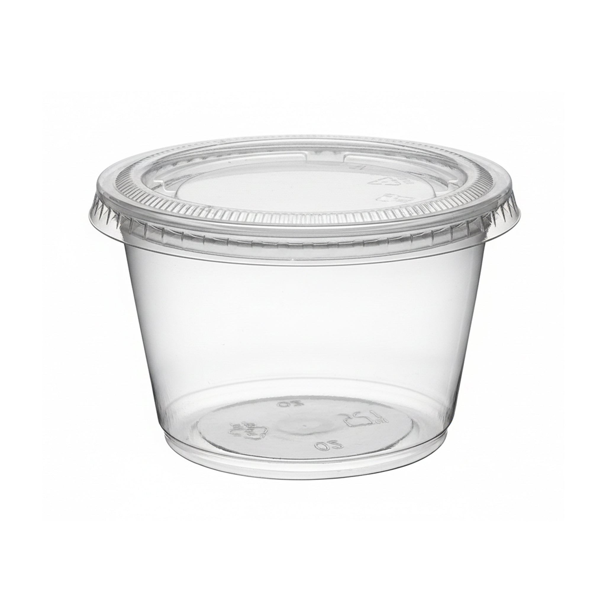 [2,000ct] 4 oz PP Plastic Portion Cups with PET Lids| Clear