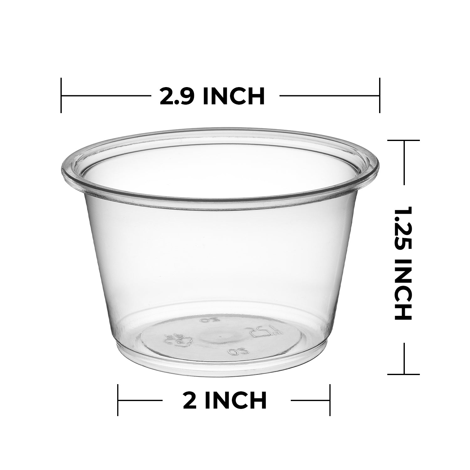 4 oz Clear PP Plastic Portion Cups-2,500/Case