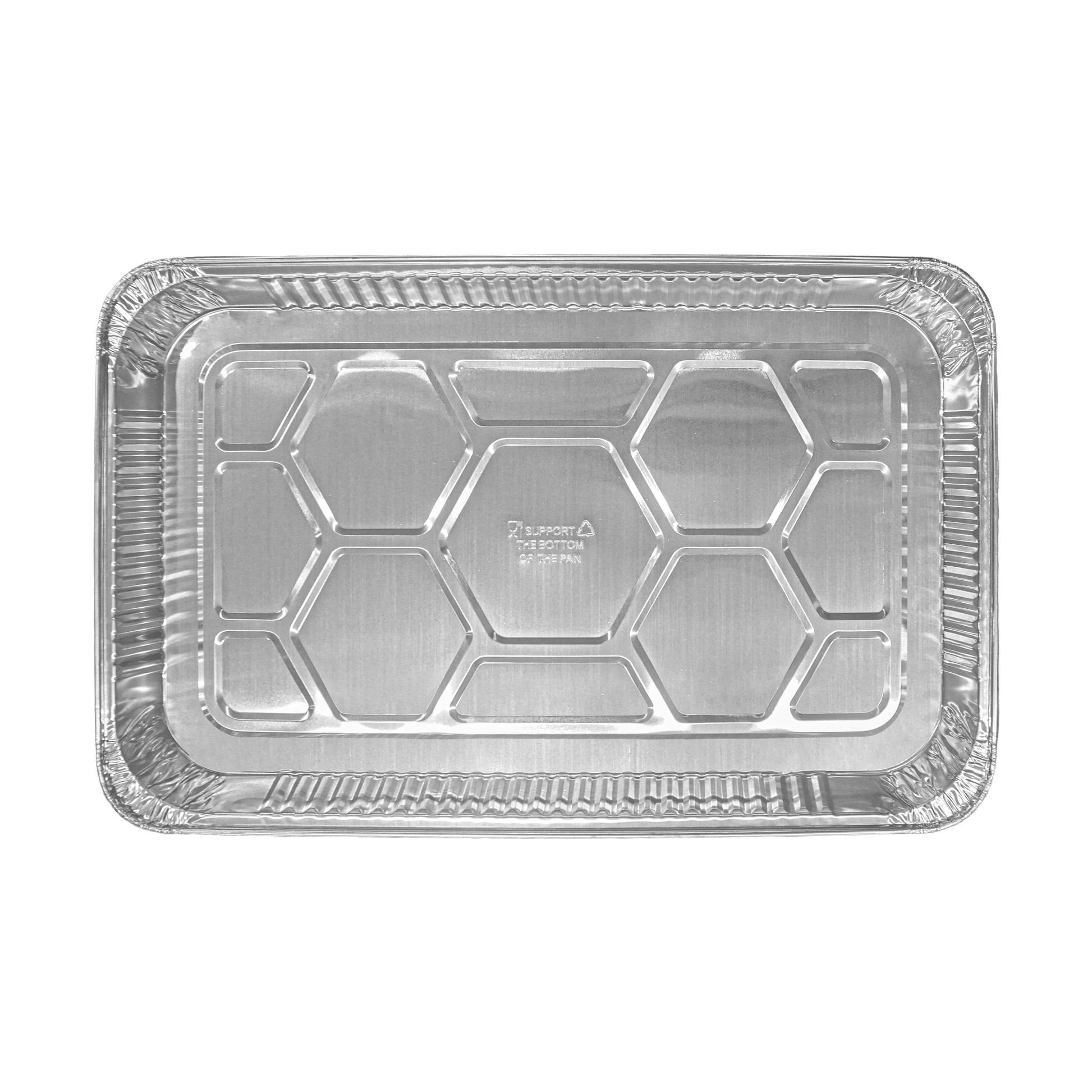 [50 ct] Full Size Foil Steam Table Pan 1.57" Depth | Shallow - Biocean by Danube BlueBiocean