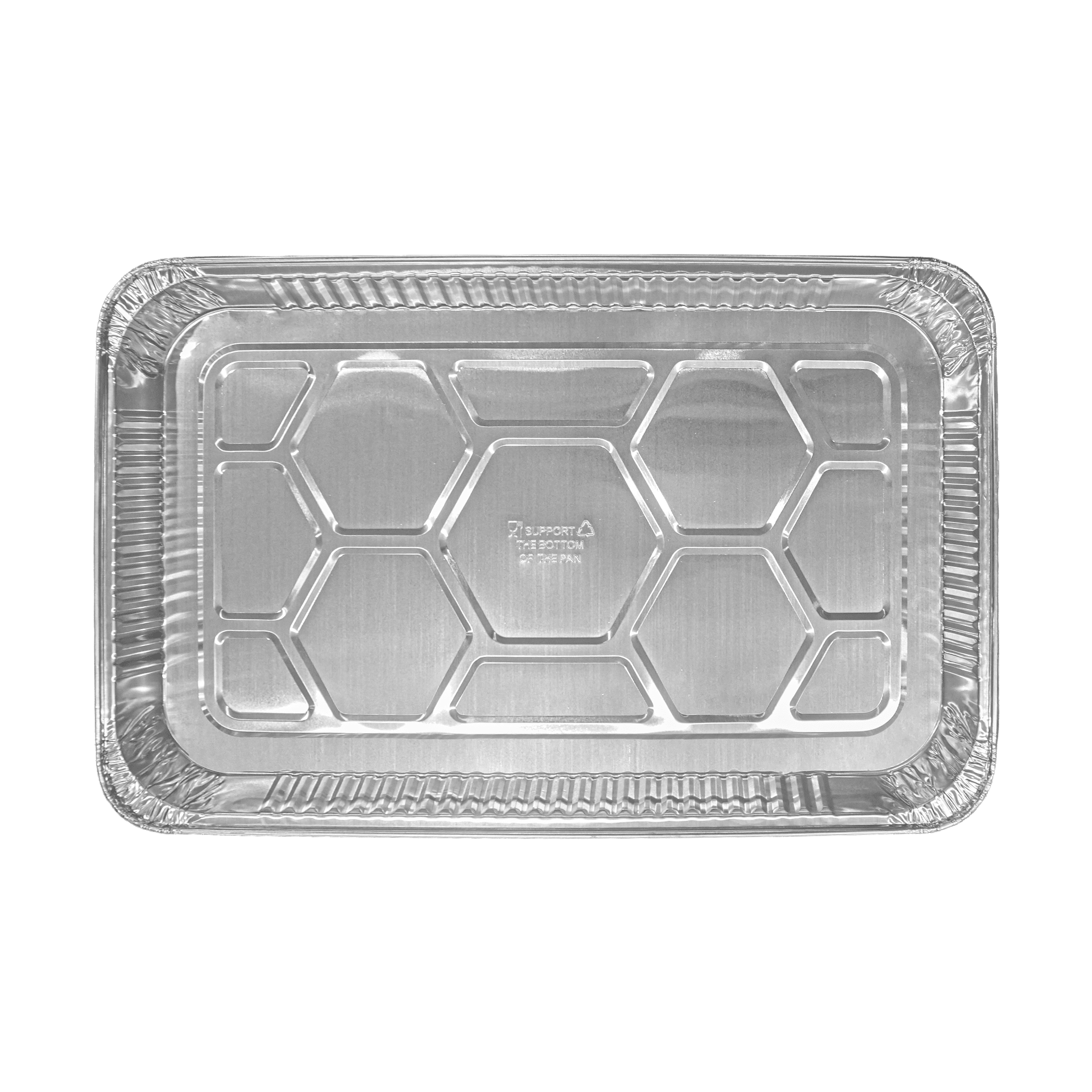 [50 ct] Full Size Foil Steam Table Pan 1.57" Depth | Shallow - Biocean by Danube BlueBiocean