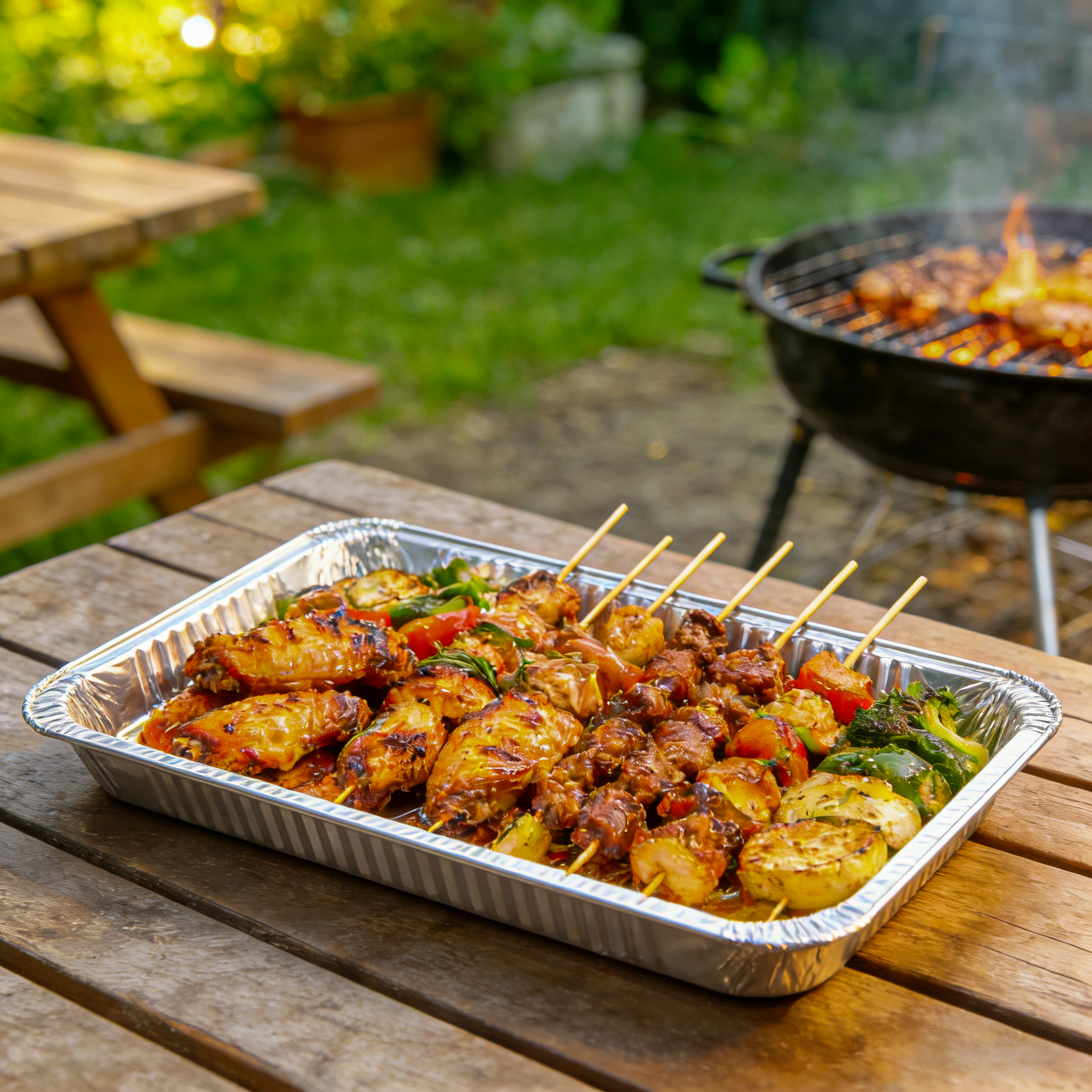 [50 ct] Full Size Foil Steam Table Pan 2" Depth | Medium - Biocean by Danube BlueBiocean