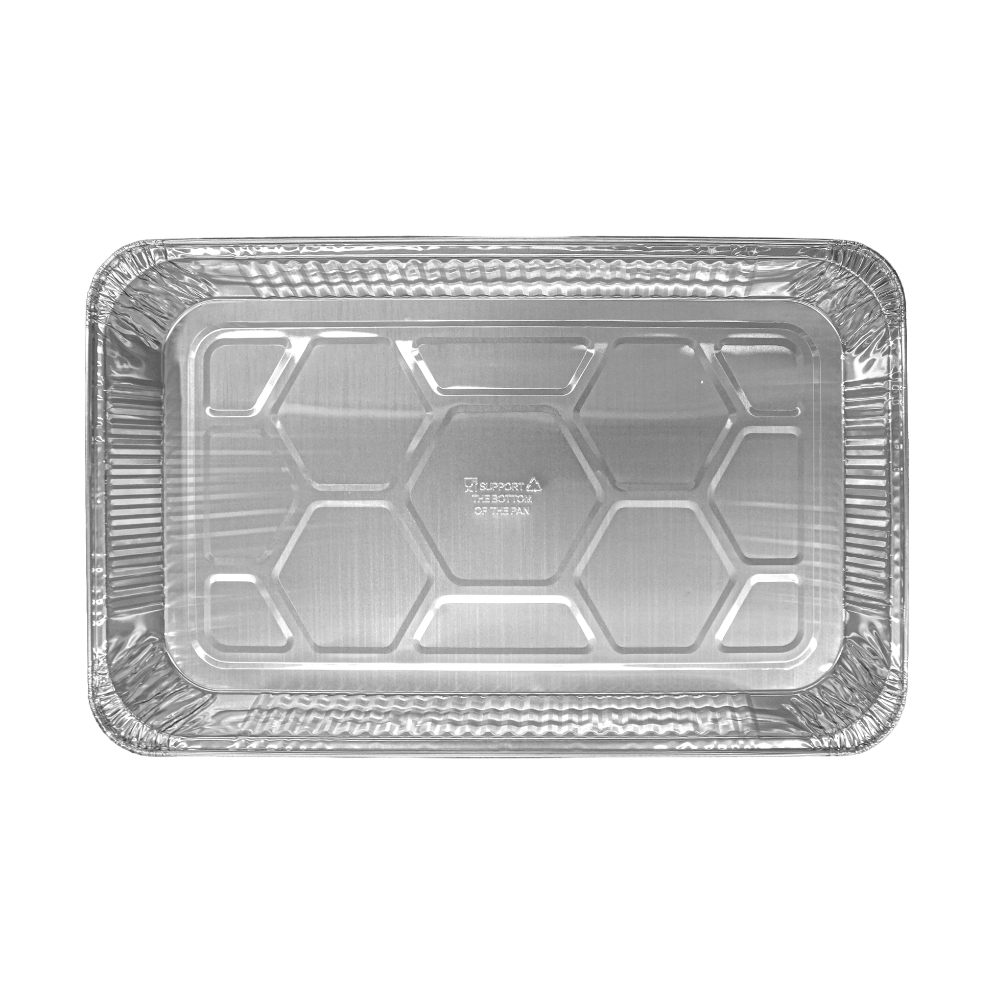 [50 ct] Full Size Foil Steam Table Pan 2" Depth | Medium - Biocean by Danube BlueBiocean