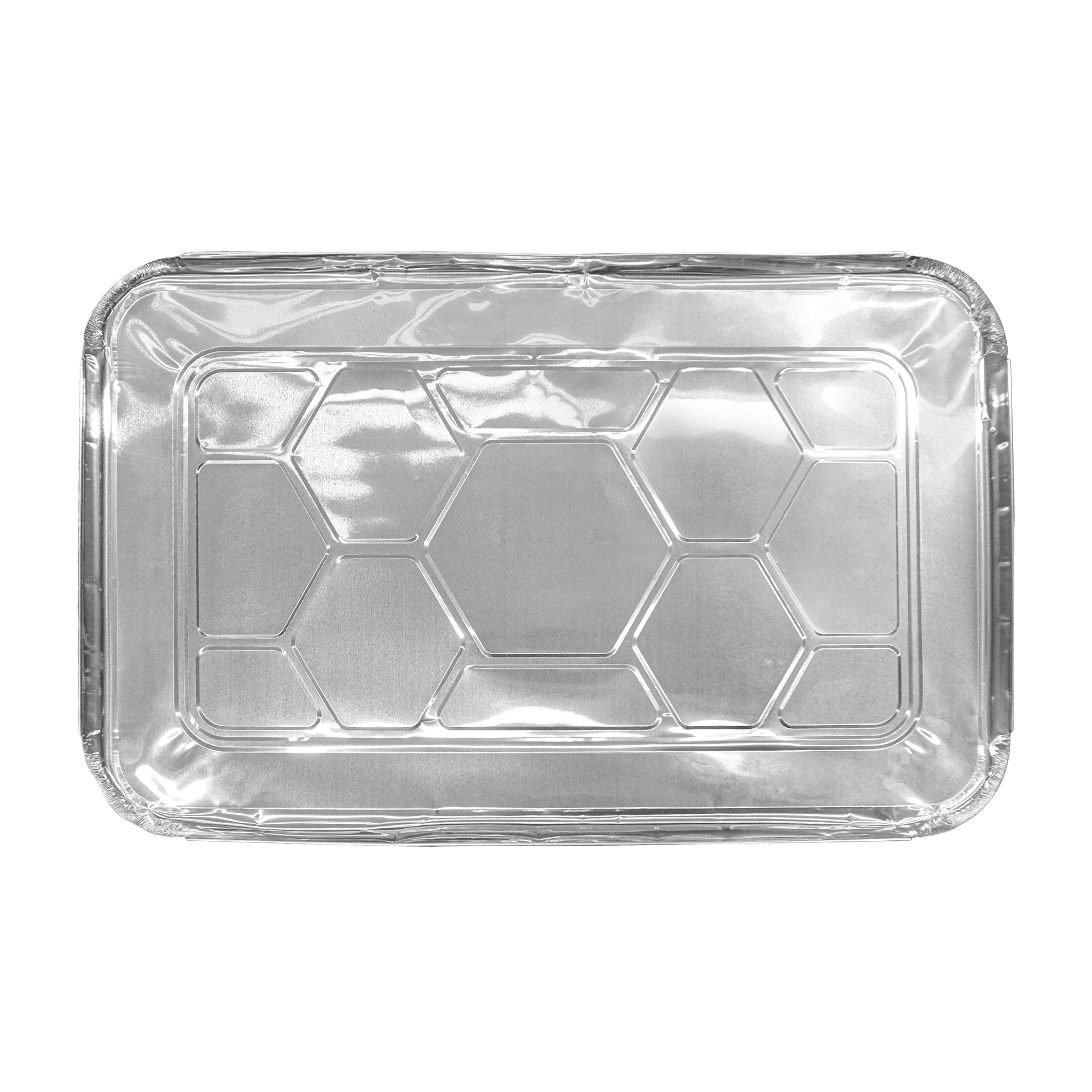 [50 ct] Full Size Foil Steam Table Pan Lid - Biocean by Danube BlueBiocean