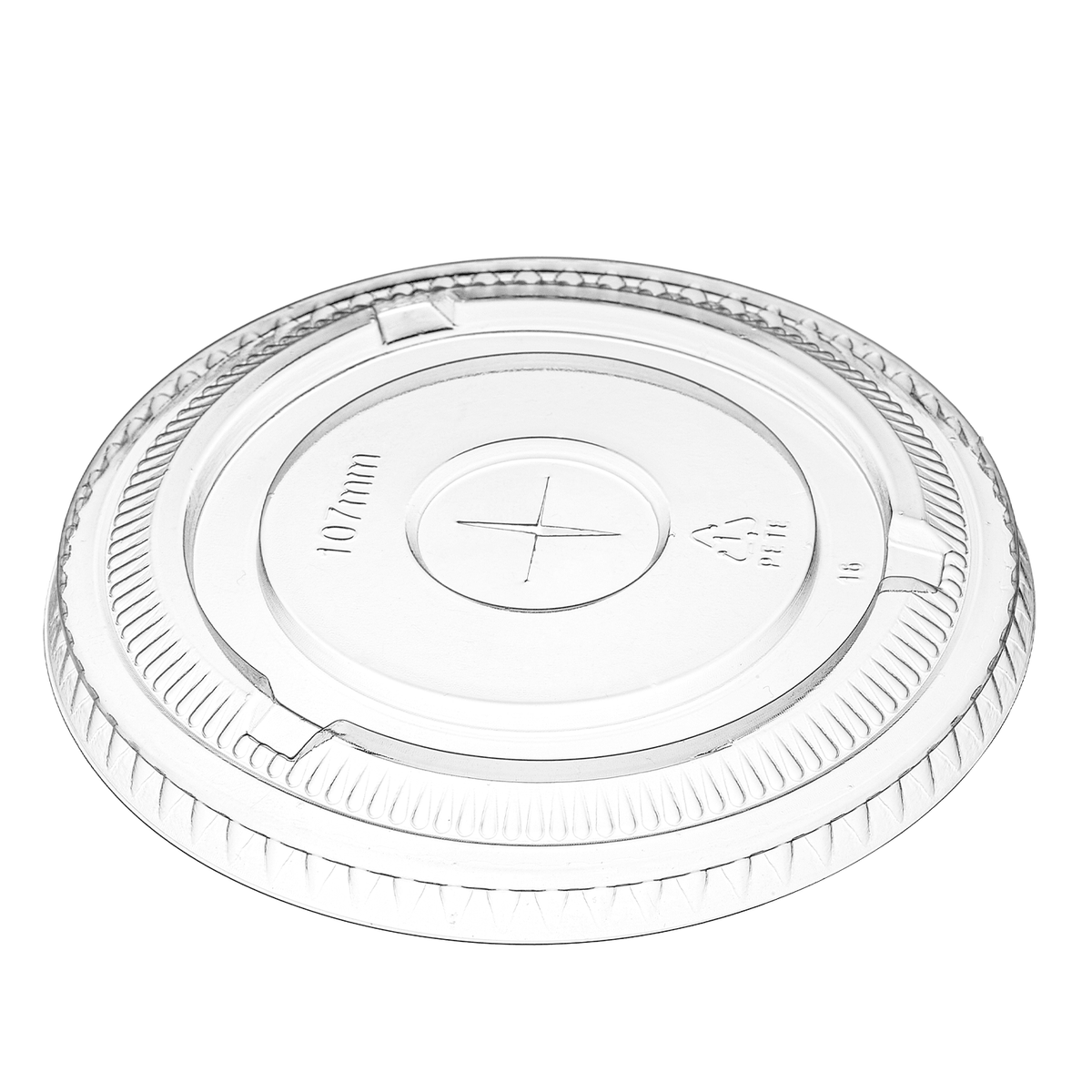 [500 ct] 107mm PET Flat Lids | Clear - Biocean by Danube BlueBiocean