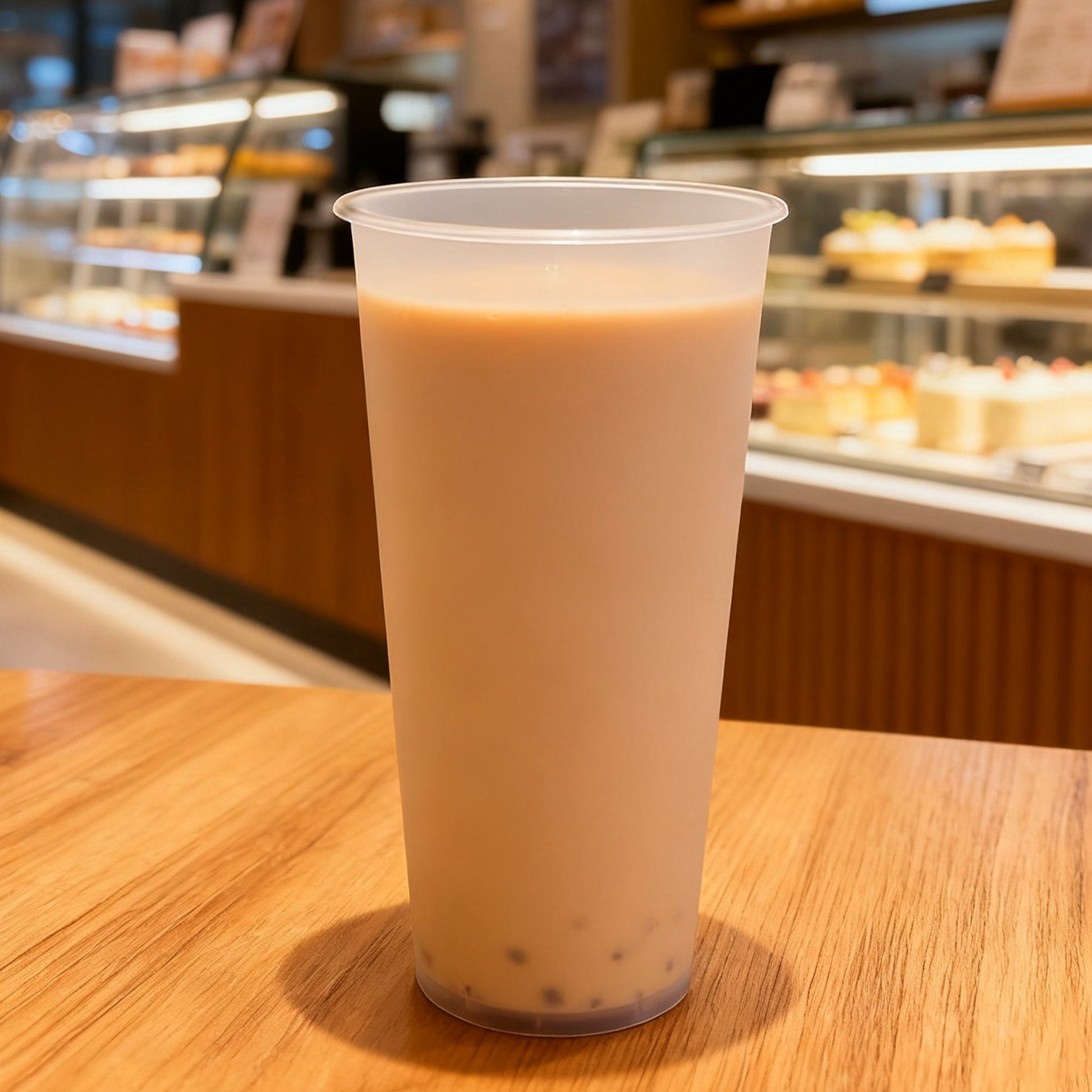 [500 ct] 24oz Tall Premium PP Cups | 90 mm | White frosted - Biocean by Danube BlueBiocean