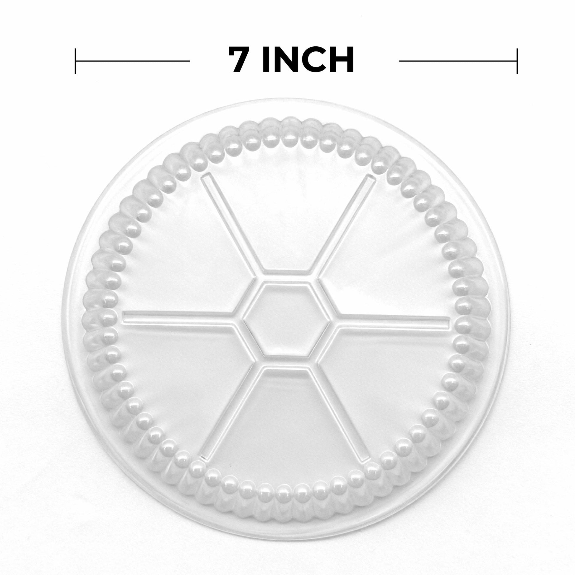 [500 ct] 7" OPS Dome Lids for Foil Pans | Round | Clear - Biocean by Danube BlueBiocean