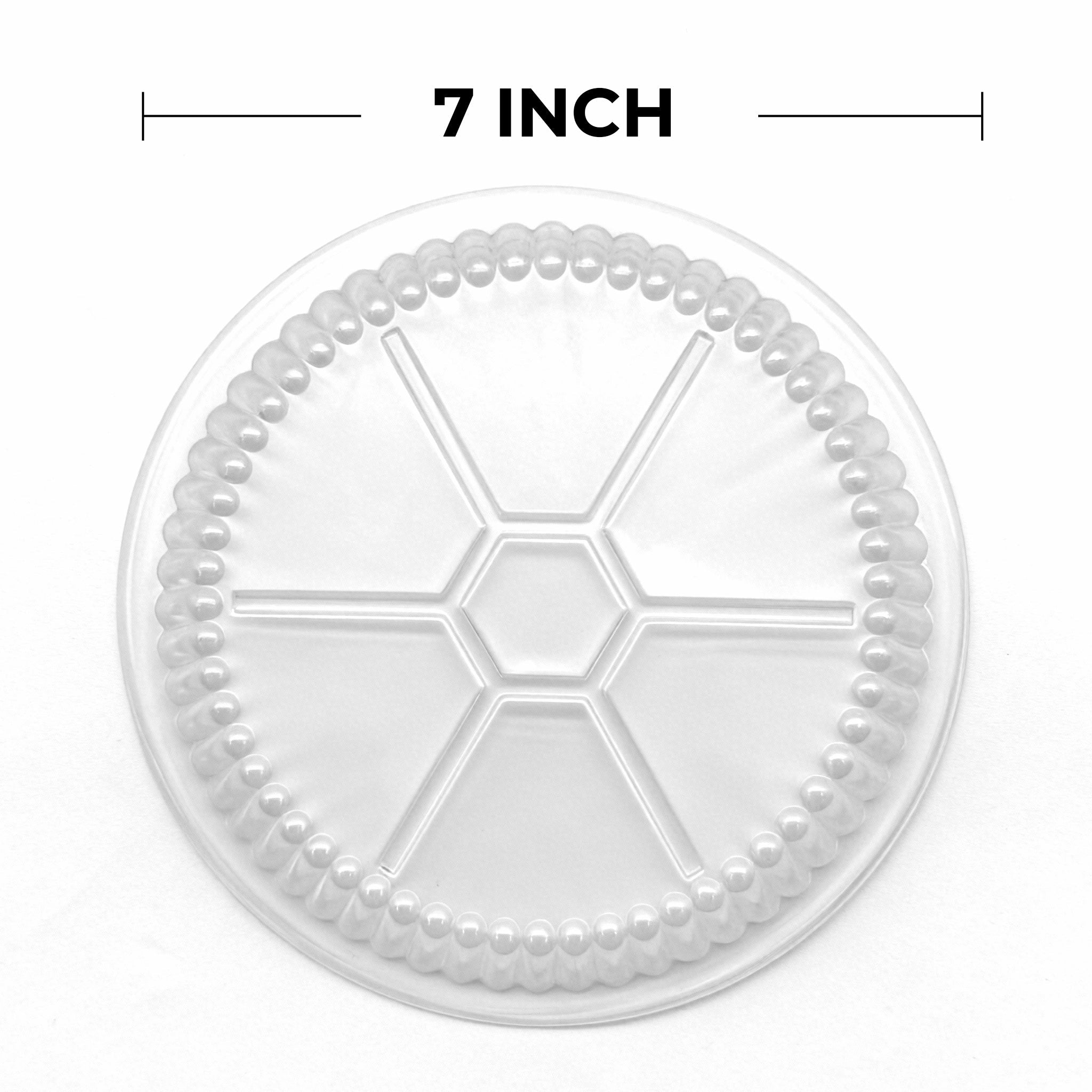 [500 ct] 7" OPS Dome Lids for Foil Pans | Round | Clear - Biocean by Danube BlueBiocean