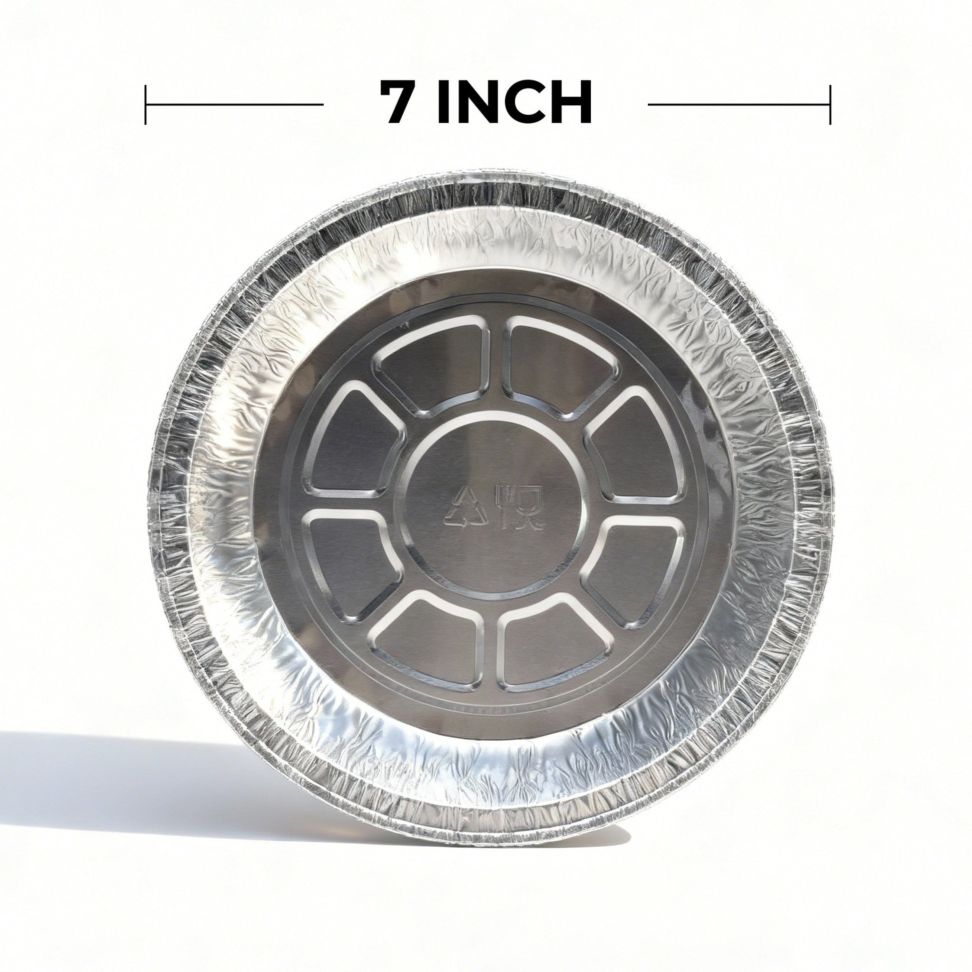[500 ct] 7" Standard Weight Aluminum Foil Pans | Round - Biocean by Danube BlueBiocean