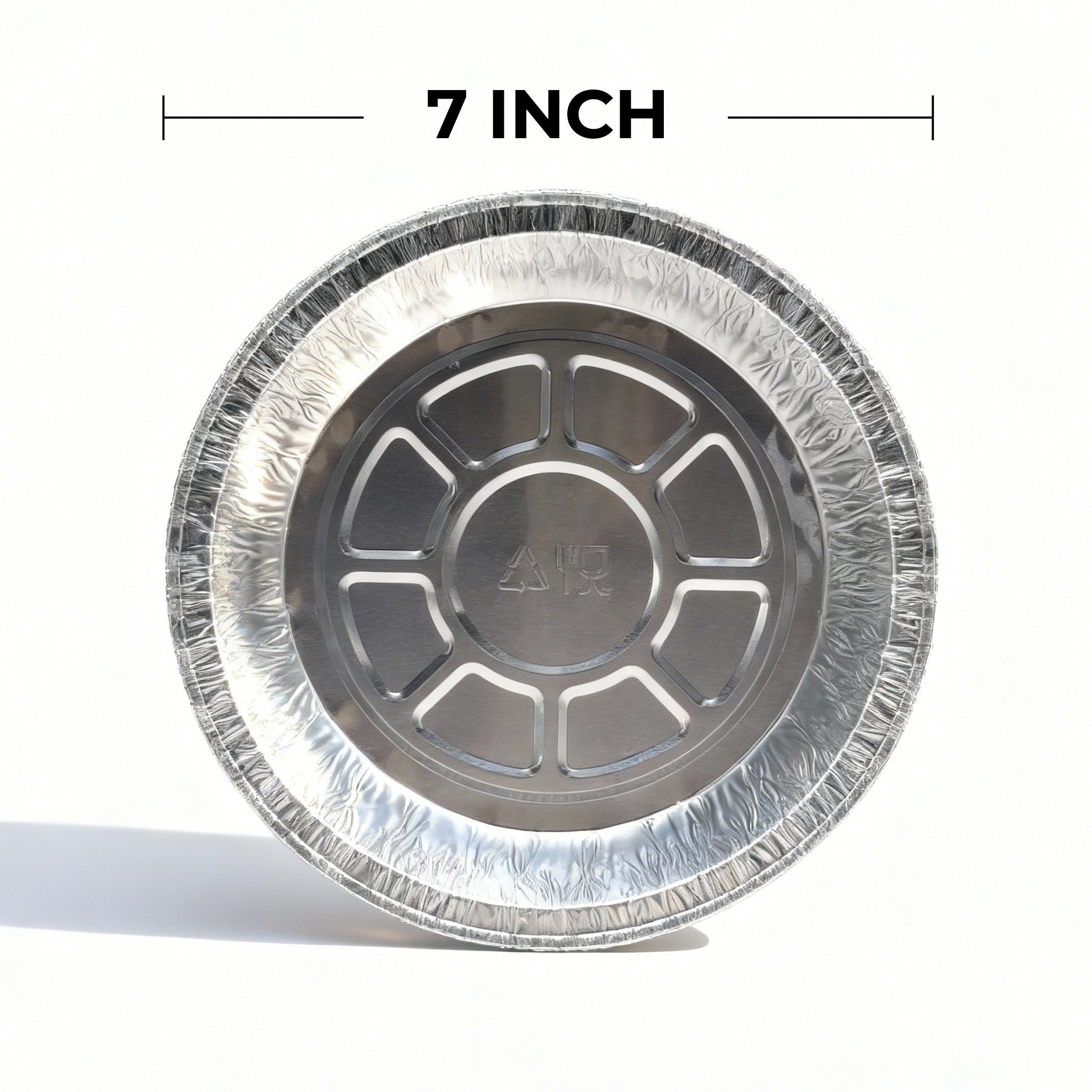 [500 ct] 7" Standard Weight Aluminum Foil Pans | Round - Biocean by Danube BlueBiocean
