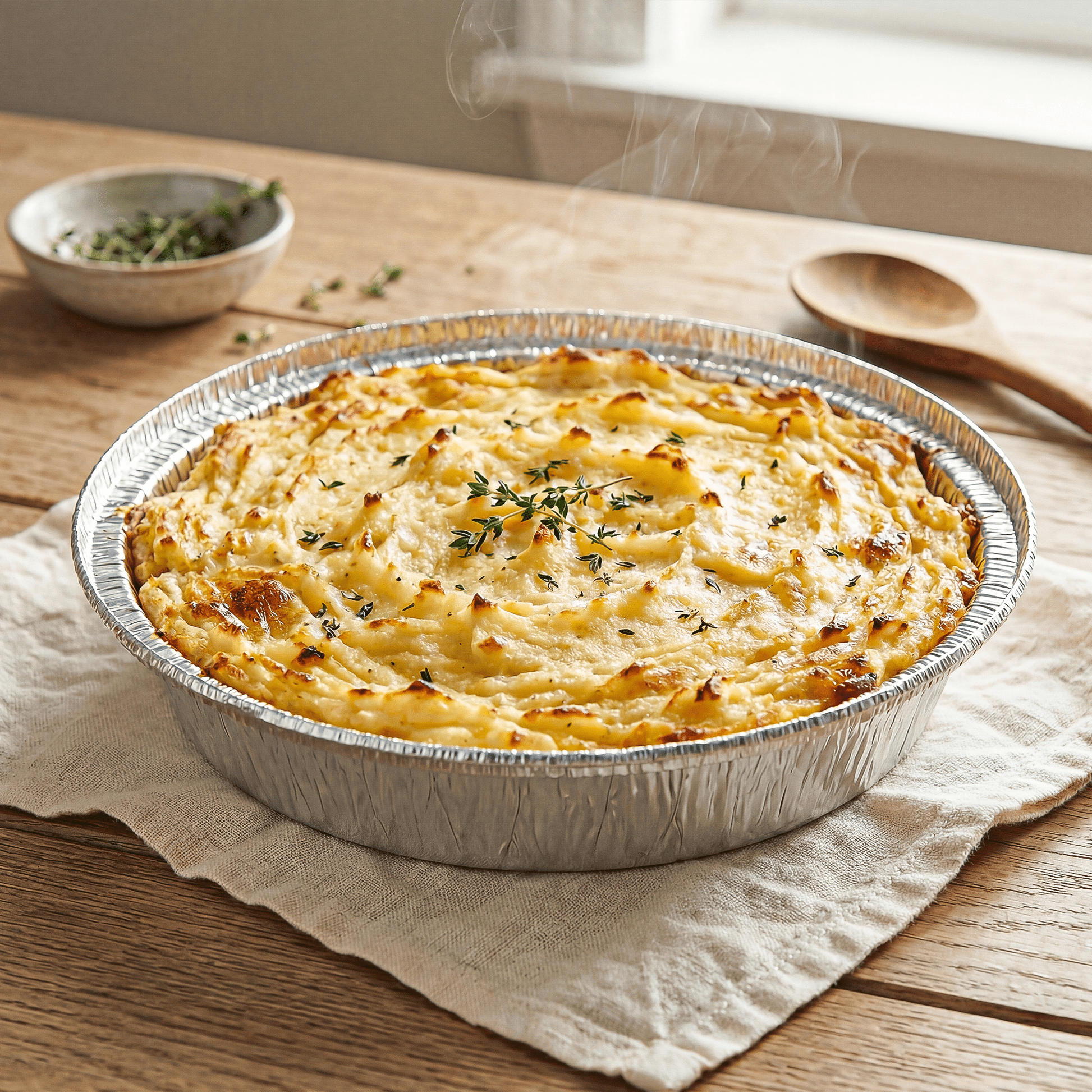 [500 ct] 8" Standard Weight Aluminum Foil Pans | Round - Biocean by Danube BlueBiocean