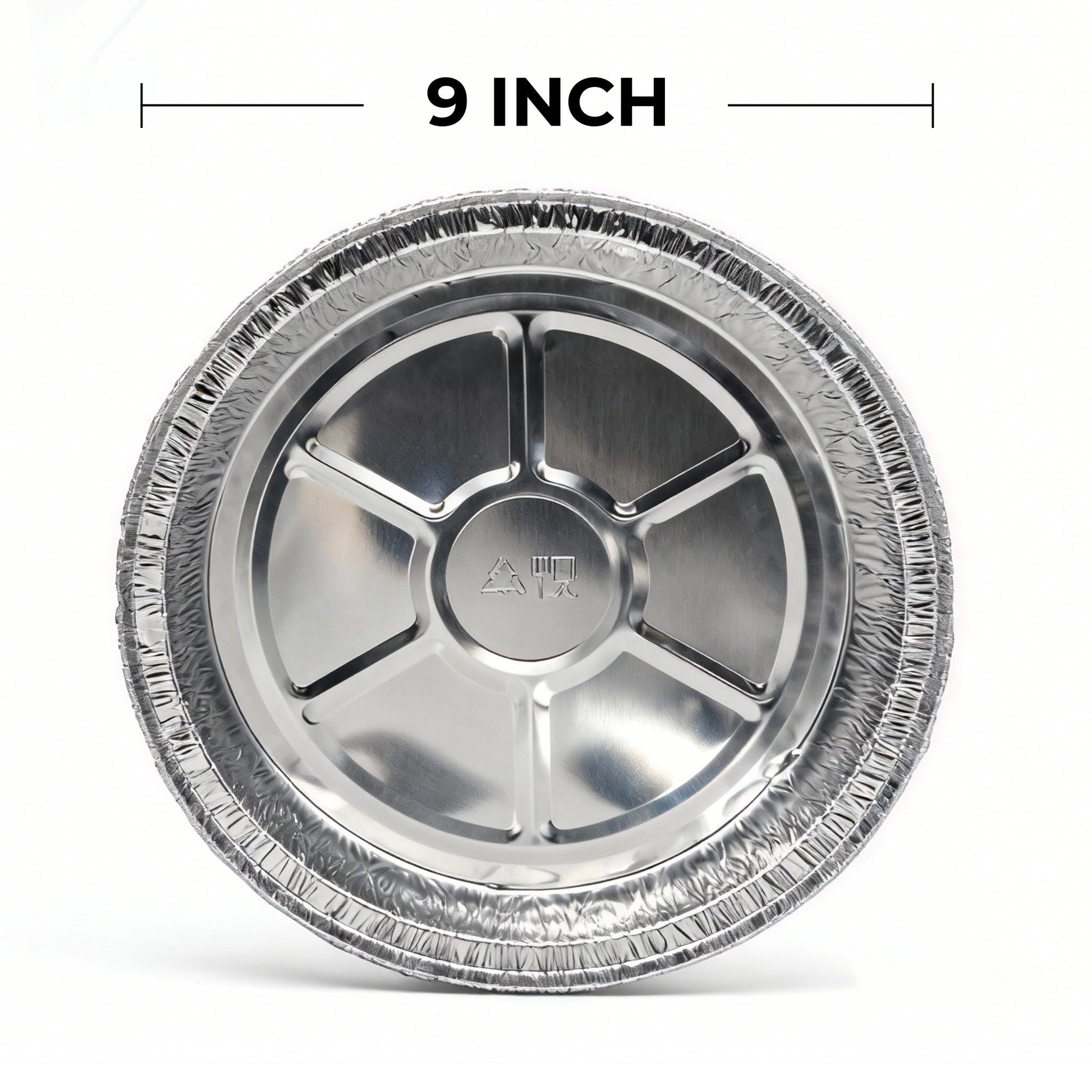 [500 ct] 9" Standard Weight Aluminum Foil Pans | Round - Biocean by Danube BlueBiocean