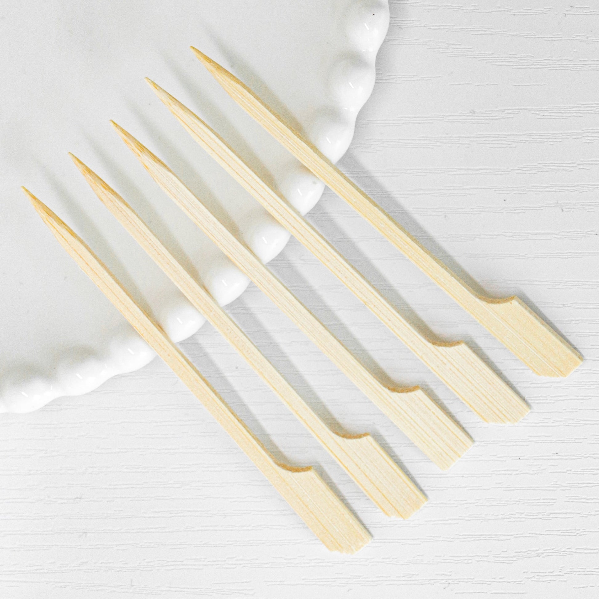 [5,000ct] 3.5" Bamboo Paddle Food Skewers | Brown - Biocean by Danube BlueBiocean