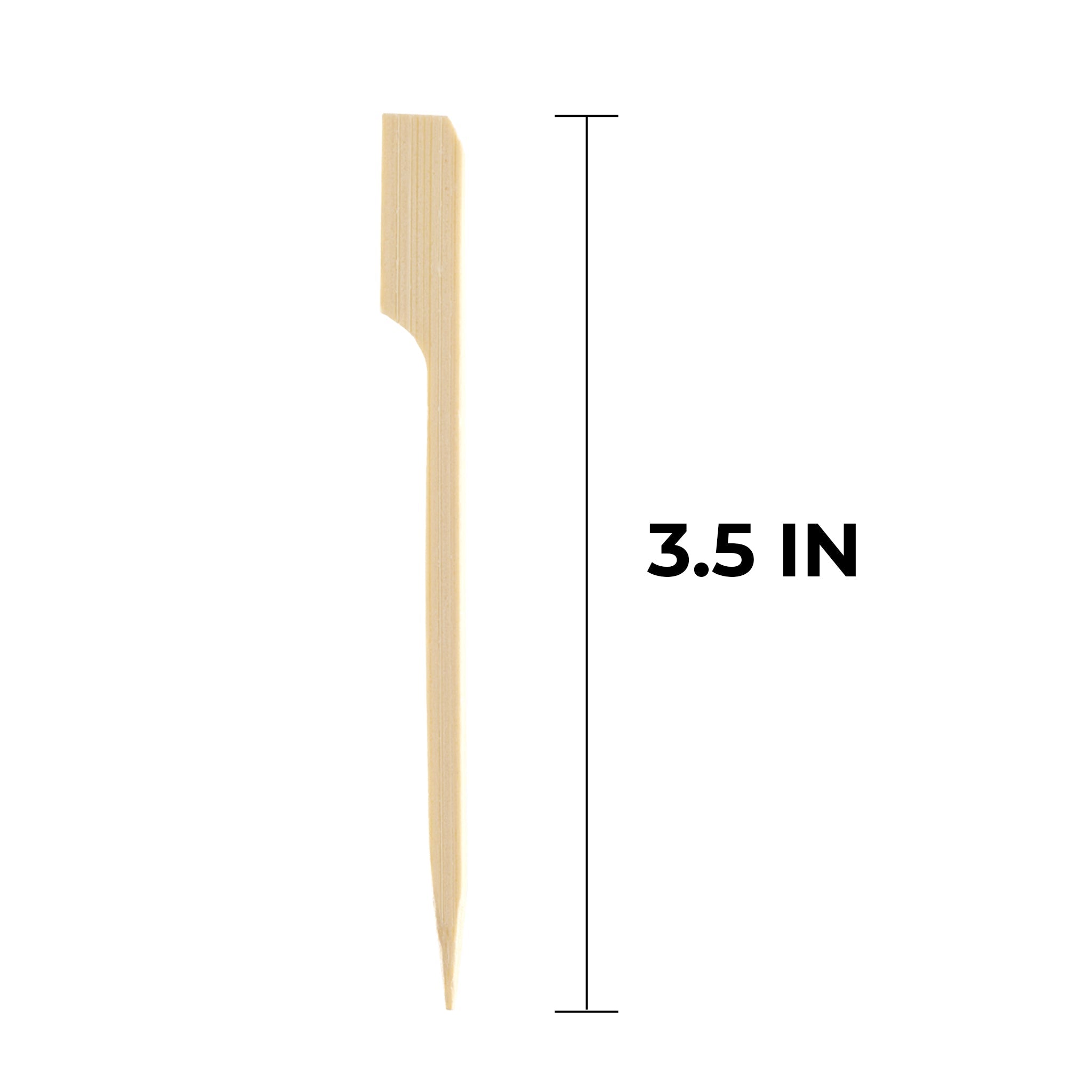 [5,000ct] 3.5" Bamboo Paddle Food Skewers | Brown - Biocean by Danube BlueBiocean