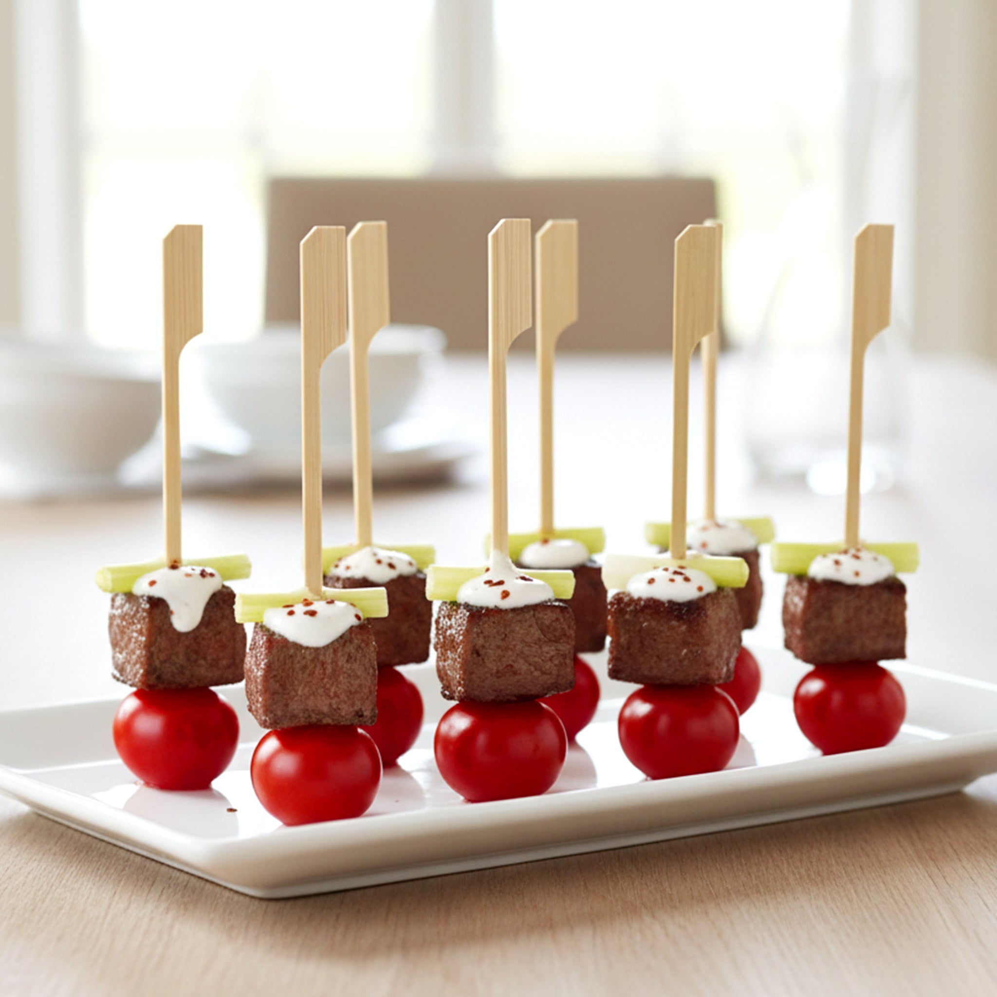 [5,000ct] 3.9" Bamboo Paddle Food Skewers | Brown - Biocean by Danube BlueBiocean