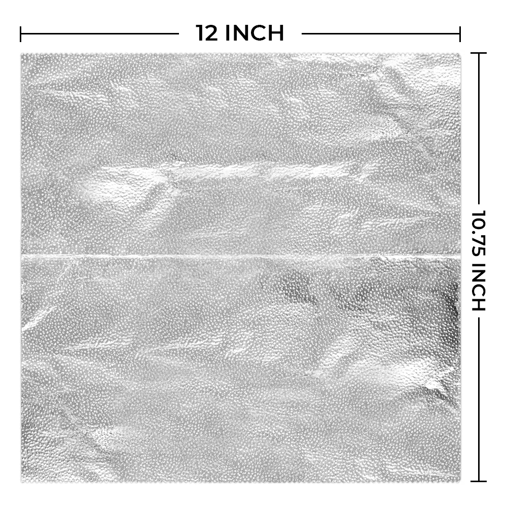 [3,000 Sheets] 12" x 10.75"  Food Service Pop-up Aluminum Foil Sheets