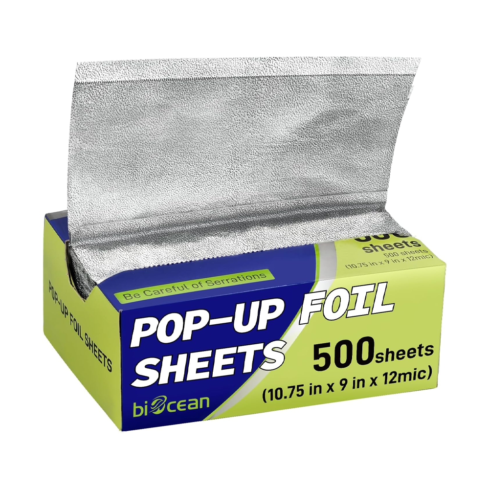 [3,000 Sheets] 9" x 10.75"  Food Service Pop-up Aluminum Foil Sheets