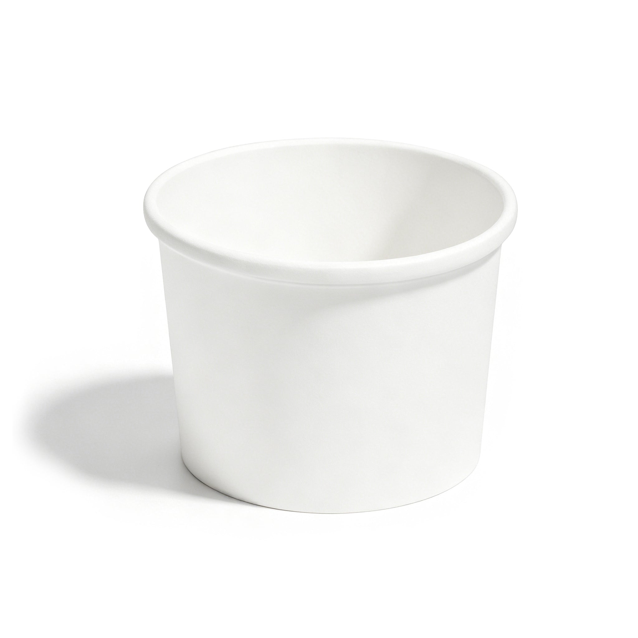 [500ct] 12oz Paper Food Cup | White - Biocean by Danube BlueBiocean