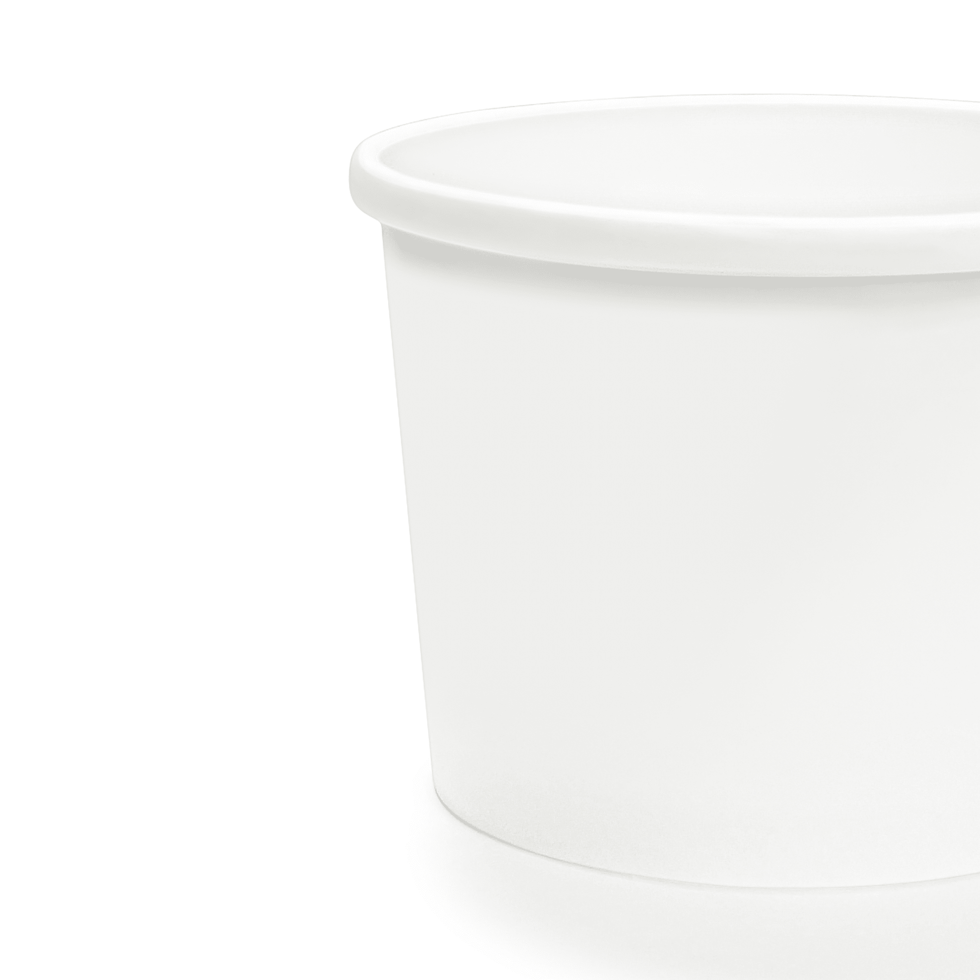 [500ct] 12oz Paper Food Cup | White - Biocean by Danube BlueBiocean