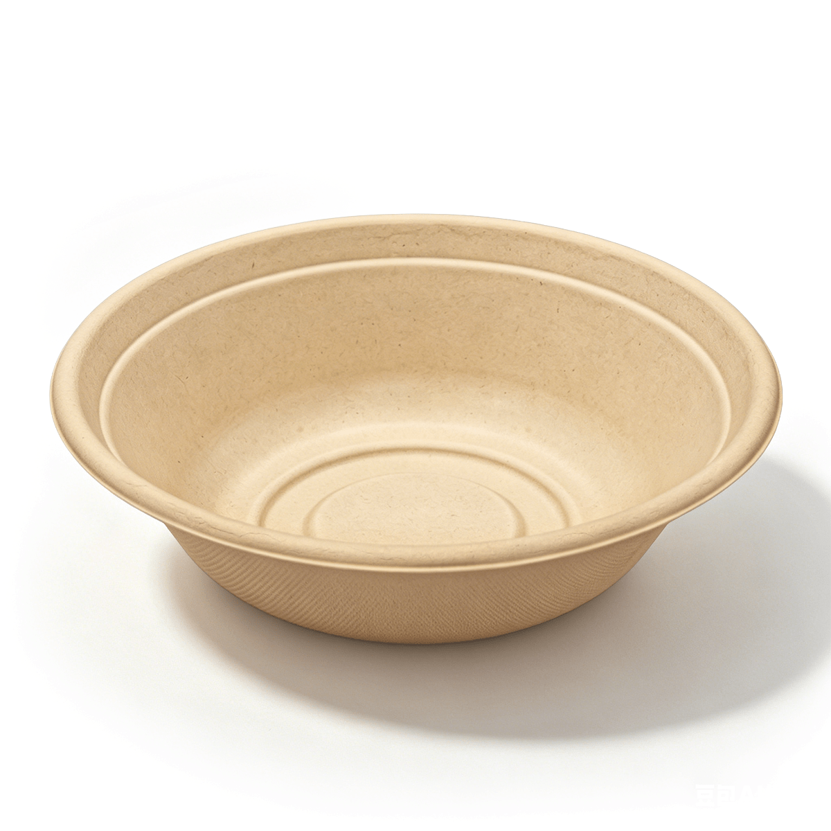 [500ct] 32oz Compostable Bagasse Bowls | Round | Natural - Biocean by Danube BlueBiocean