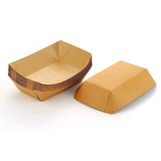 [500ct] 4lb Kraft Paper Food Trays - Biocean by Danube BlueBiocean