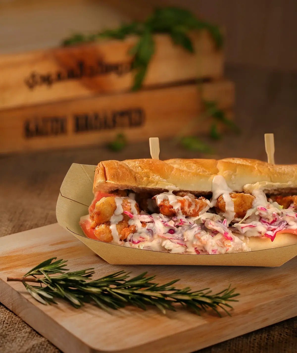 [500ct] 5lb Kraft Paper Food Trays - Biocean by Danube BlueBiocean