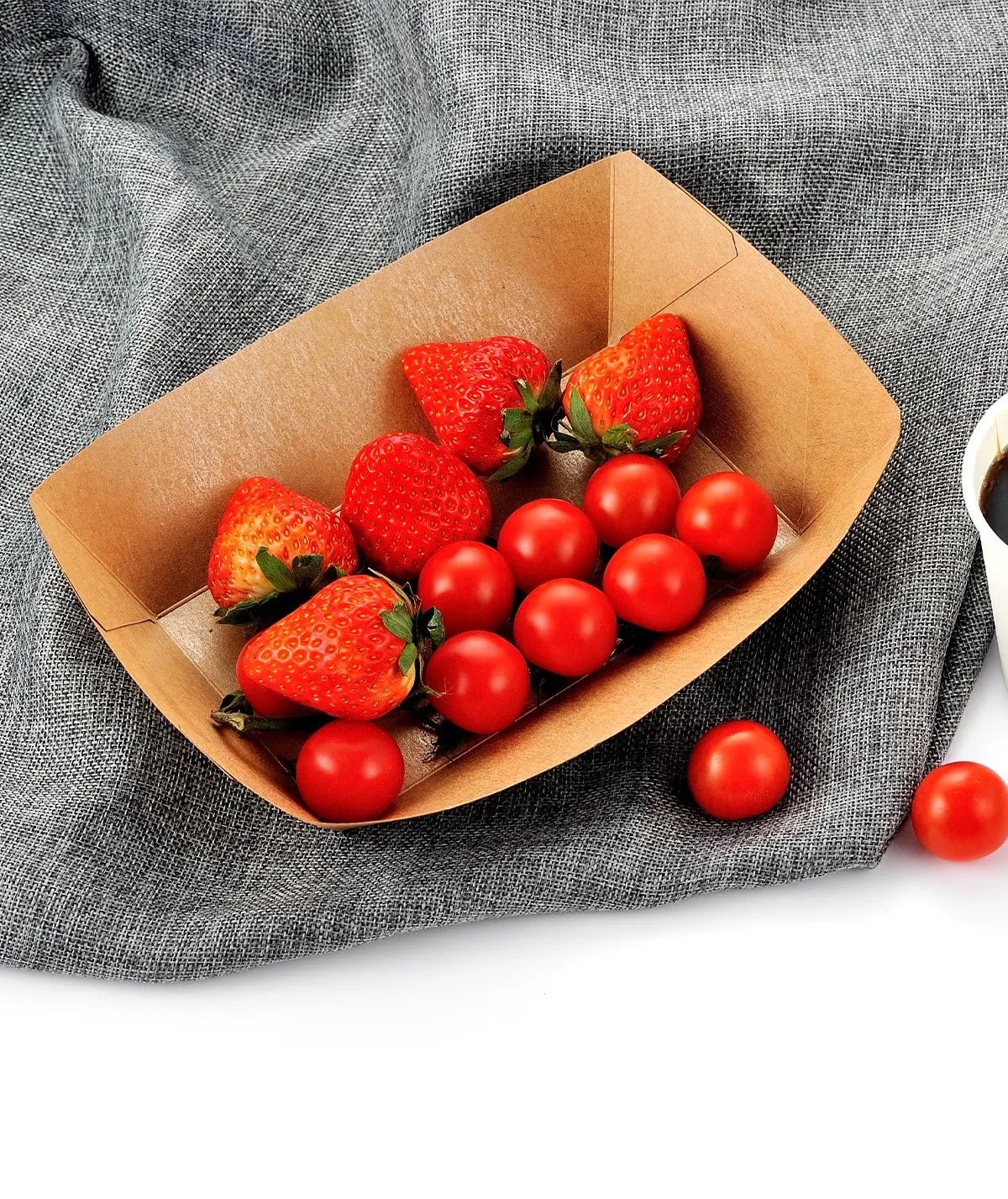 [500ct] 5lb Kraft Paper Food Trays - Biocean by Danube BlueBiocean