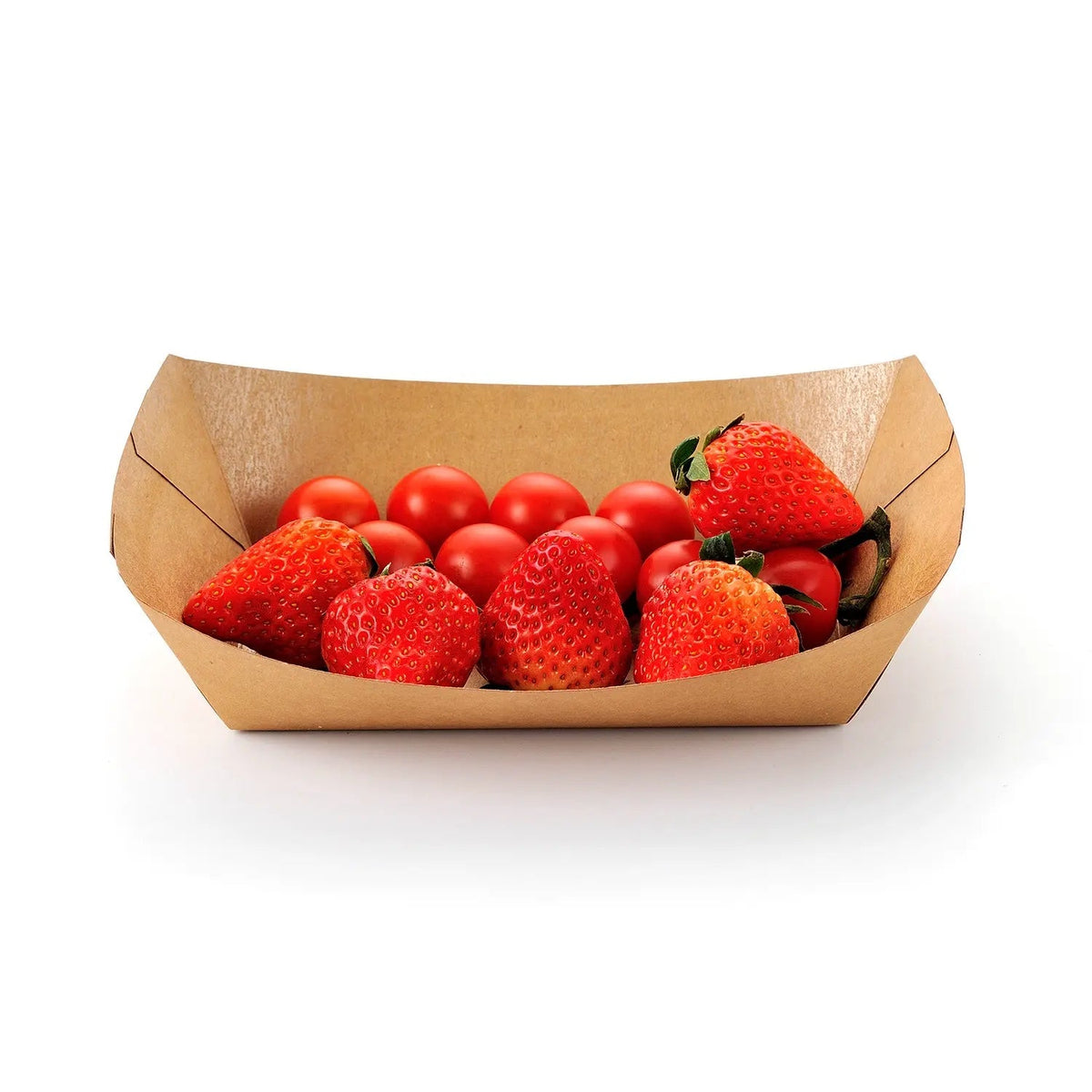 [500ct] 5lb Kraft Paper Food Trays - Biocean by Danube BlueBiocean