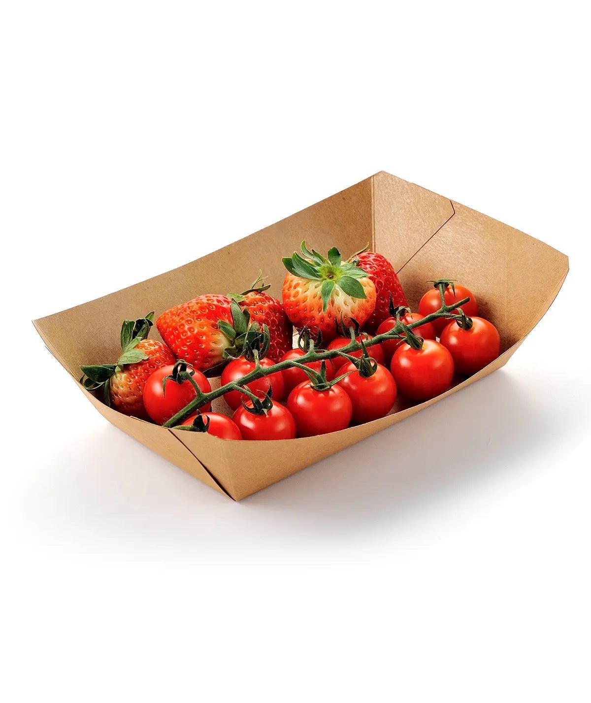 [500ct] 5lb Kraft Paper Food Trays - Biocean by Danube BlueBiocean