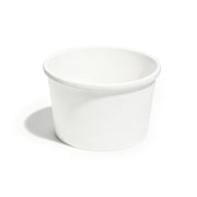 [500ct] 8oz Paper Food Cup | White - Biocean by Danube BlueBiocean