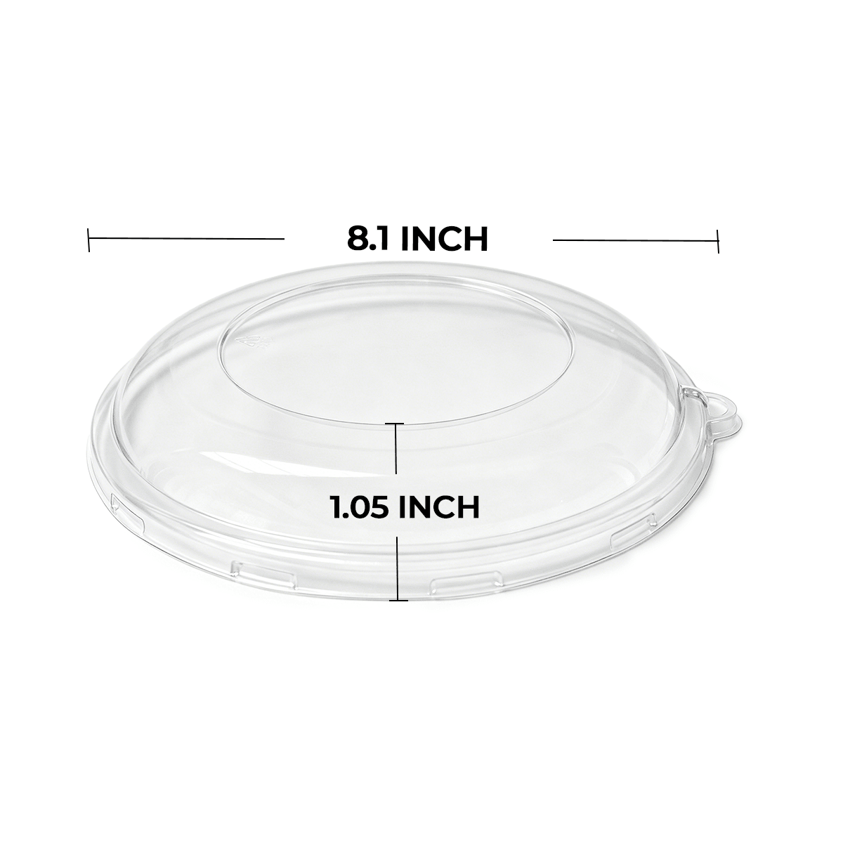 [500ct] PET Dome Lids for 24/32 oz. Bagasse Bowls | Clear - Biocean by Danube BlueBiocean