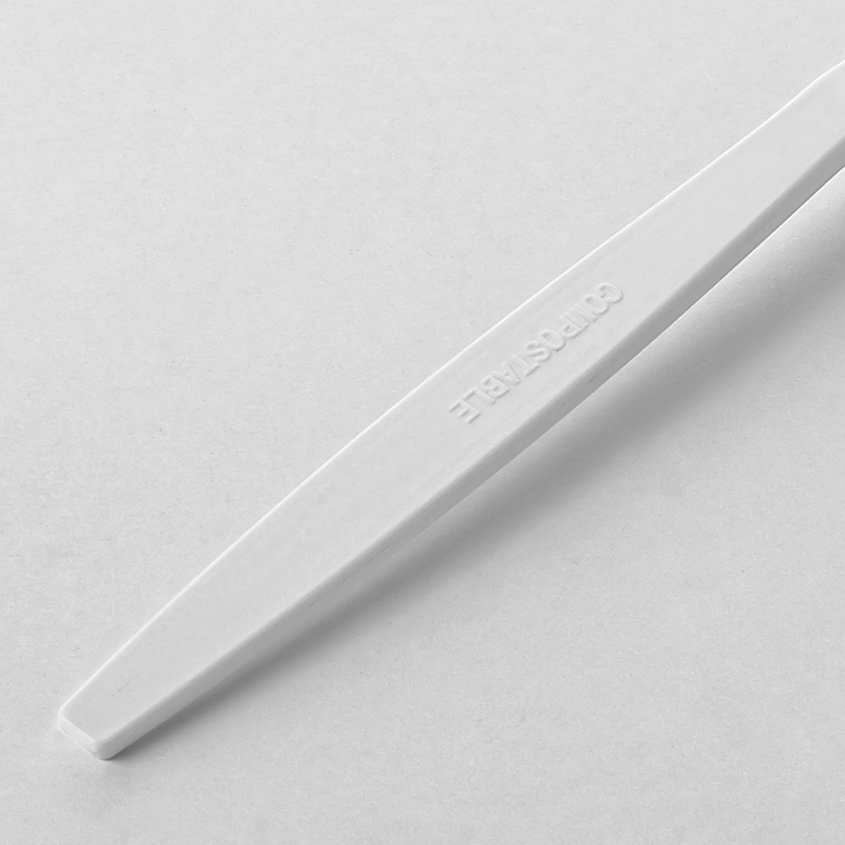 [500ct] PLA Heavy Weight Wrapped Forks | White - Biocean by Danube BlueBiocean