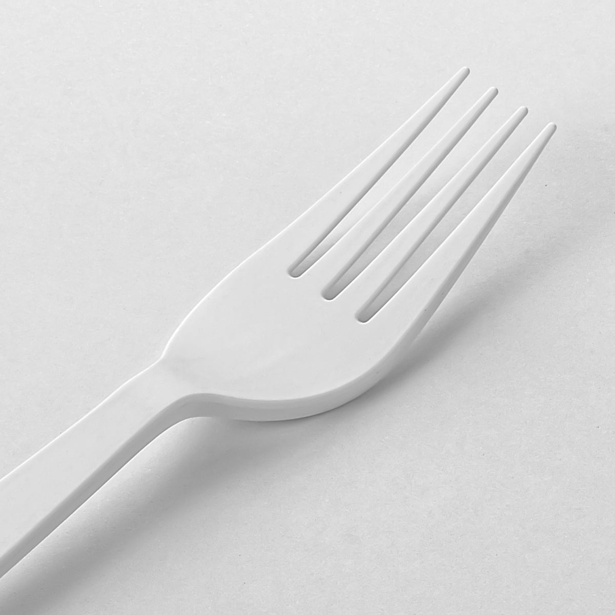 [500ct] PLA Heavy Weight Wrapped Forks | White - Biocean by Danube BlueBiocean