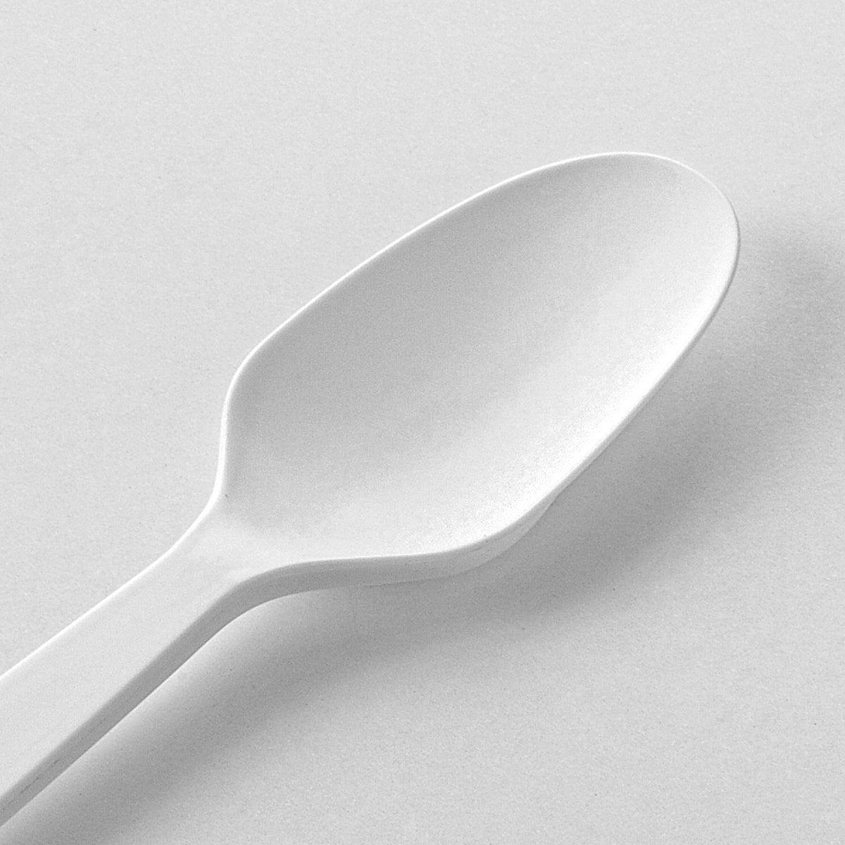 [500ct] PLA Heavy Weight Wrapped Tea Spoons | White - Biocean by Danube BlueBiocean