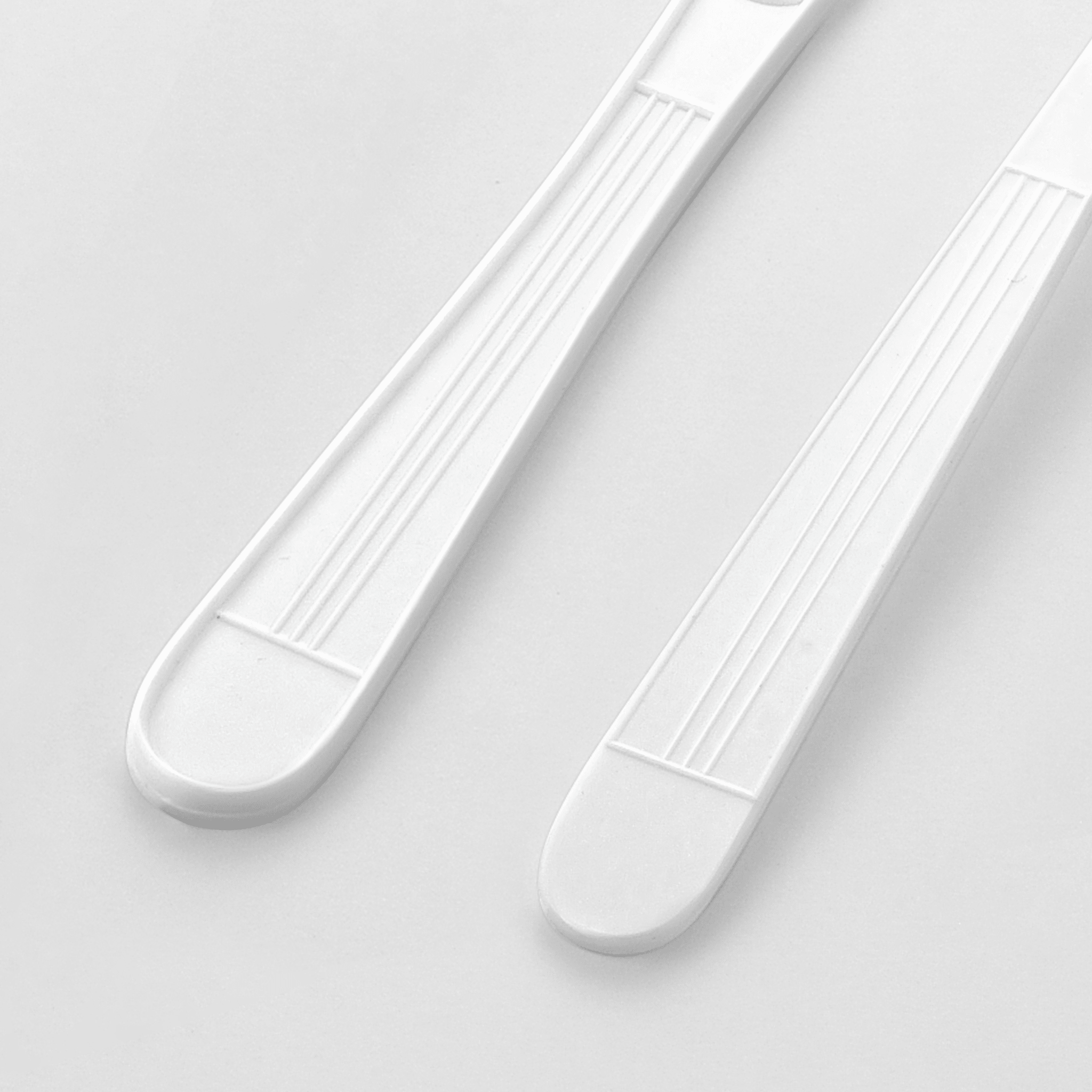 [500ct] PP Plastic Heavy Weight Cutlery Kits (Knife, Fork, Napkin) | White - Biocean by Danube BlueBiocean