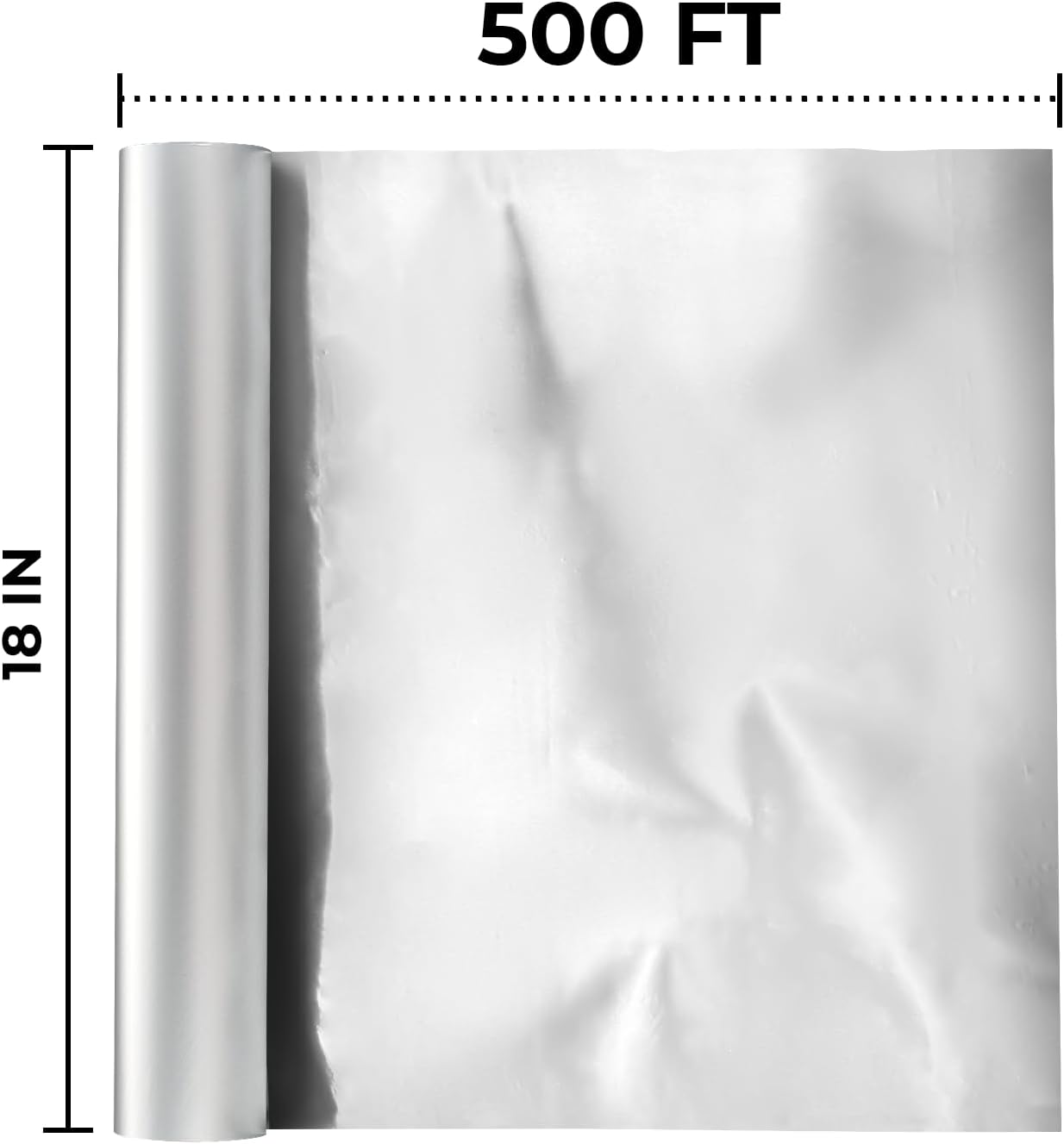 18" x 500" Aluminum Foil Roll-4/Case
