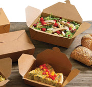 51oz Kraft Paper  Take-Out Boxes - 200/Case
