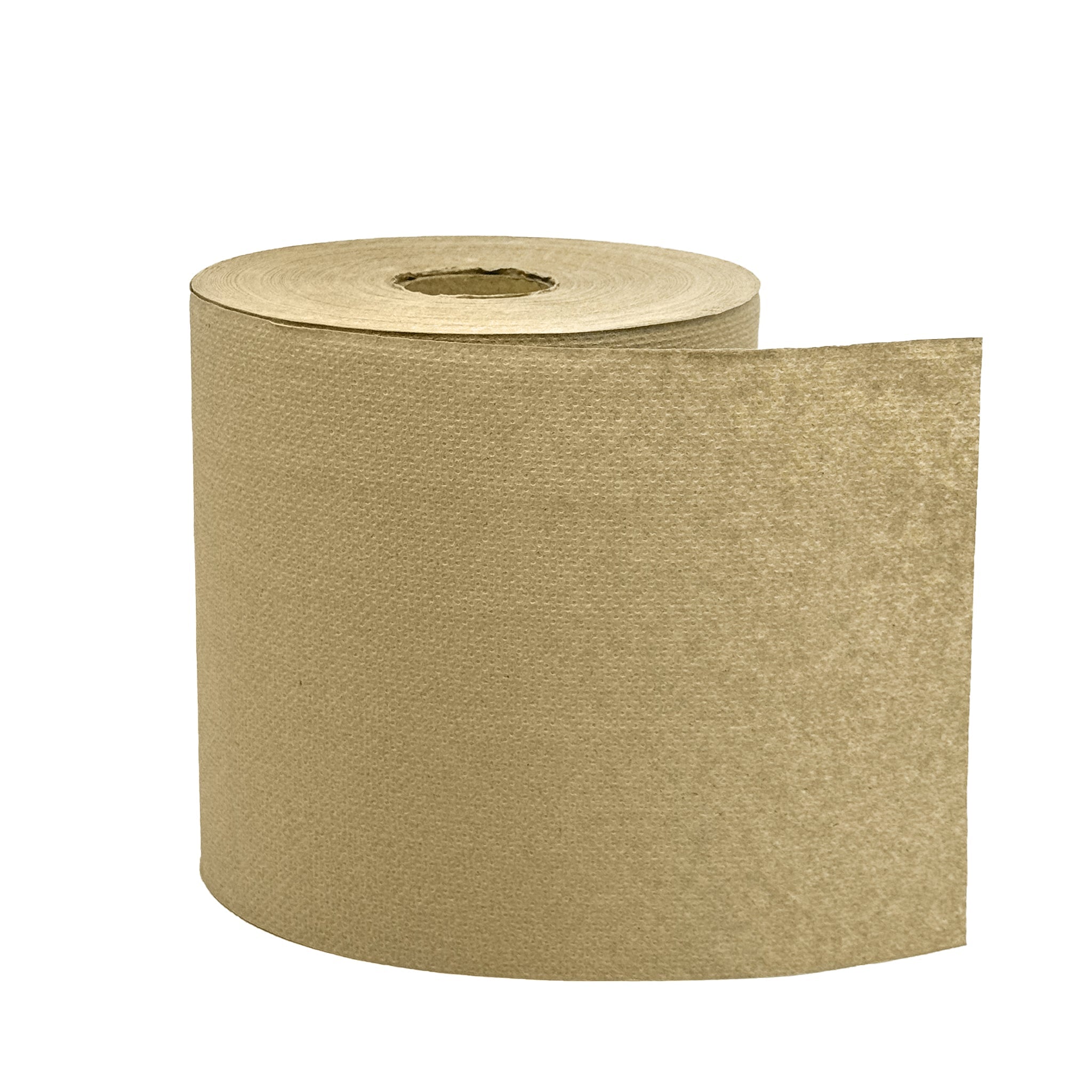 [6 Rolls] 7.8" Hardwound Roll Towels | Kraft | 800' - Biocean by Danube BlueBiocean