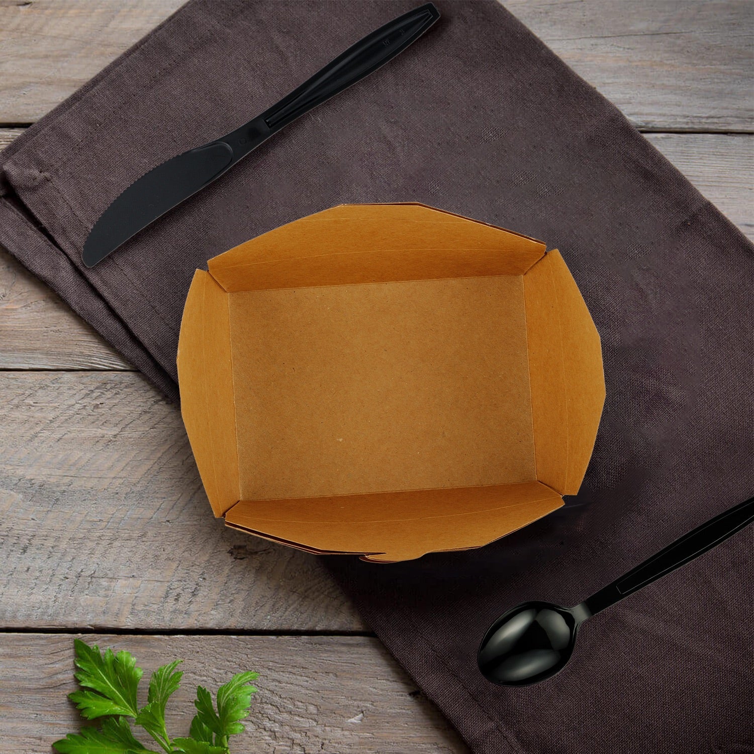 27oz Kraft Paper  Take-Out Boxes - 200/Case
