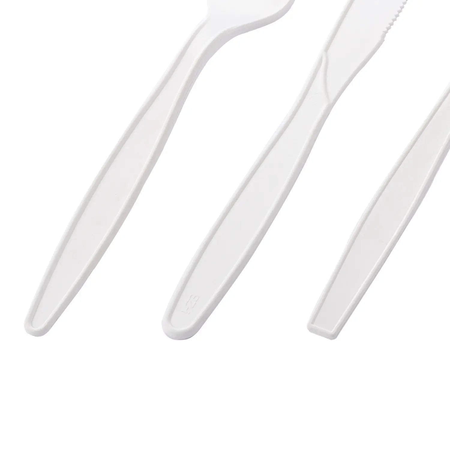Extra Heavy Weight White PP Plastic Cutlery Kit with Knife, Fork, Tea Spoon, Napkin, and Salt/Pepper Packets - 250/Case
