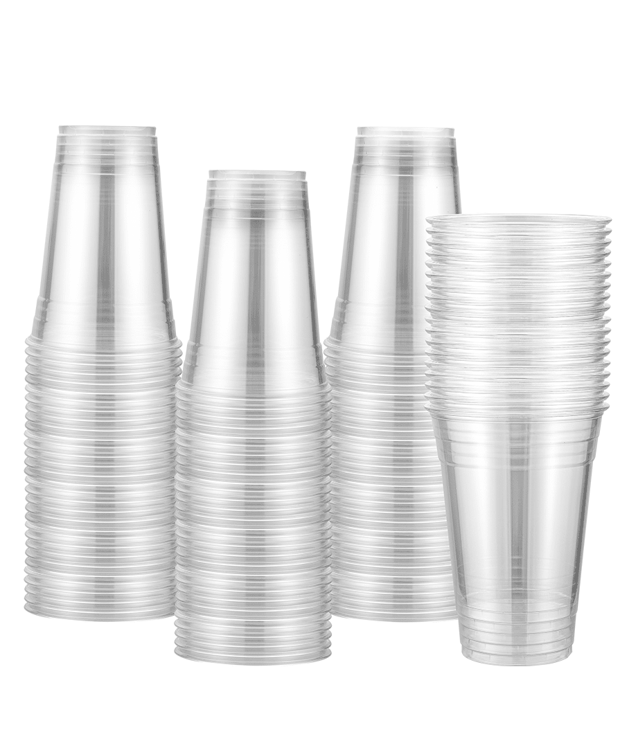 [600 ct] 20 oz PET Cold Cups | 98mm | Clear - Biocean by Danube BlueBiocean