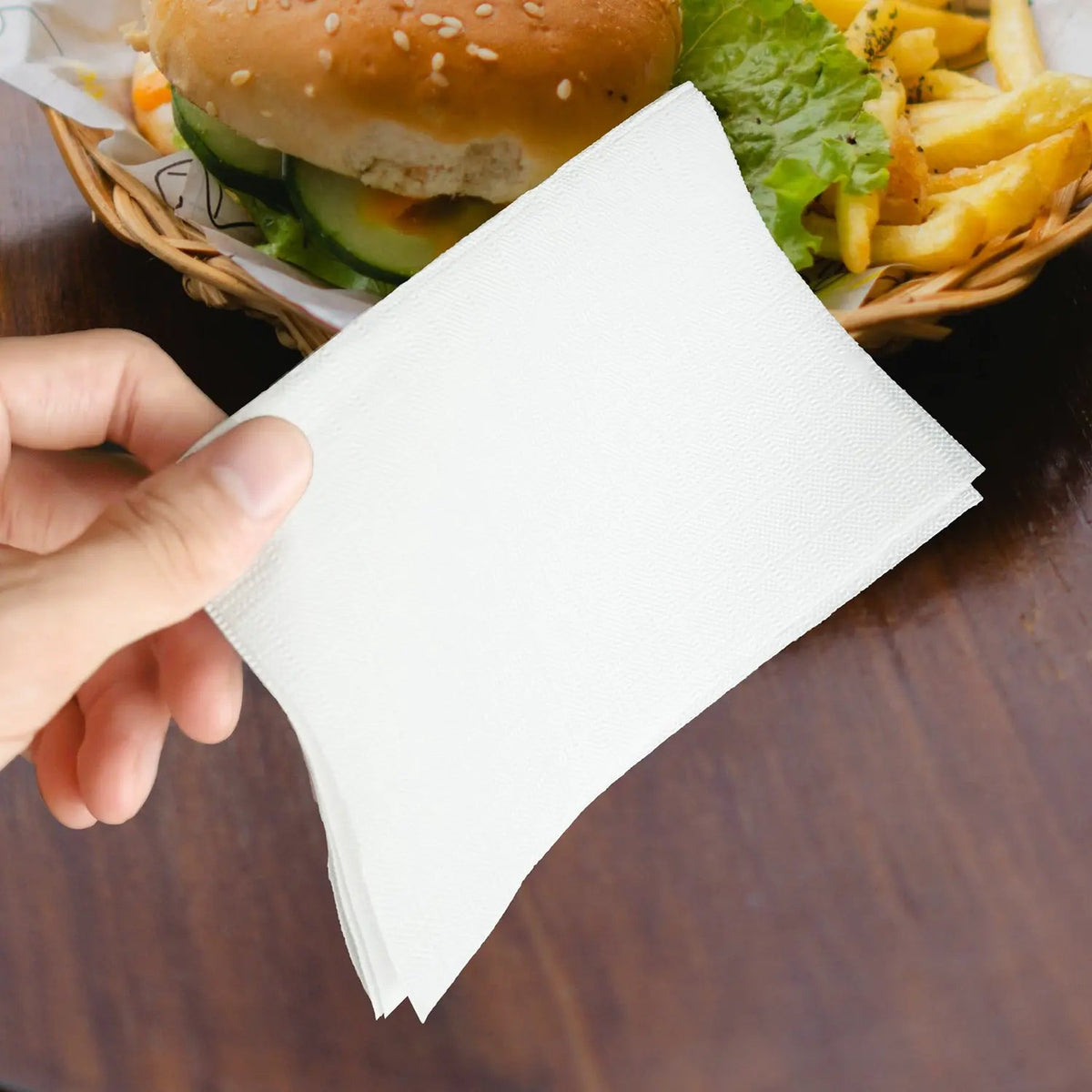 [6,000ct] 6.3"x 8.3" 2-Ply Dispenser Napkins | Single Fold | White - Biocean by Danube BlueBiocean