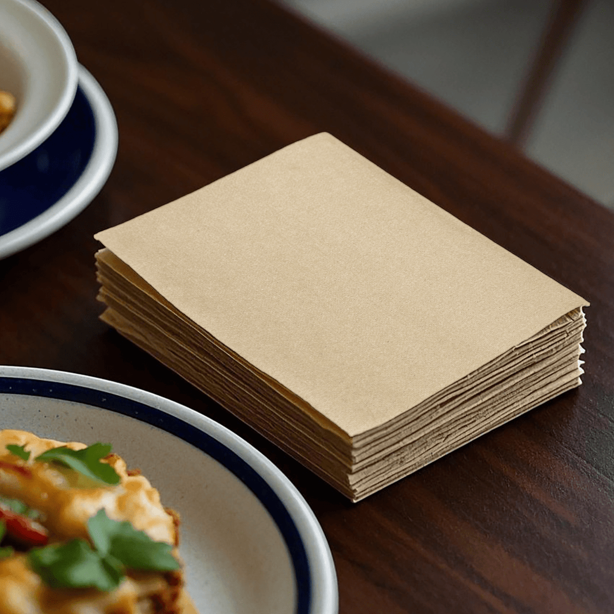 [6,000ct] 8" x 13" 1-Ply Dispenser Napkins | Single Fold | Kraft - Biocean by Danube BlueBiocean