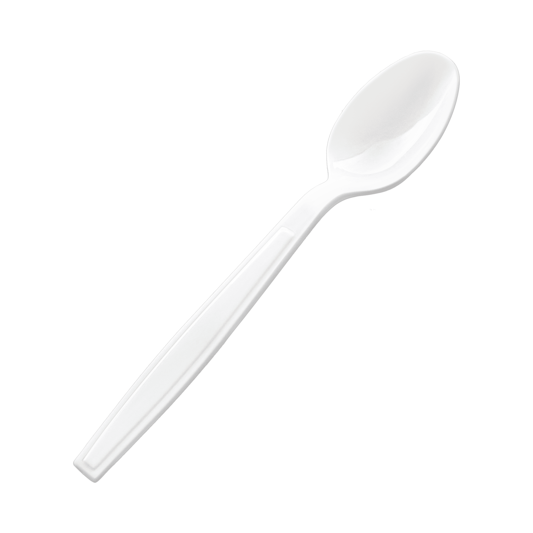 [600ct] PS Plastic Heavy Weight Tea Spoons | White - Biocean by Danube BlueBiocean