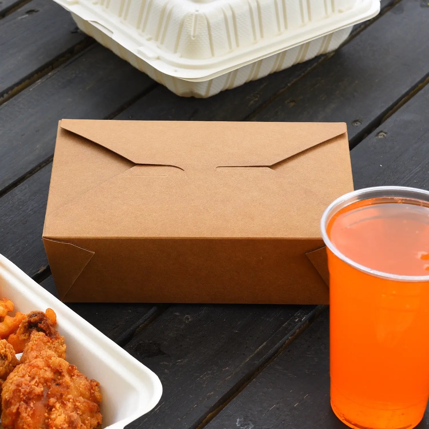 51oz Kraft Paper  Take-Out Boxes - 200/Case