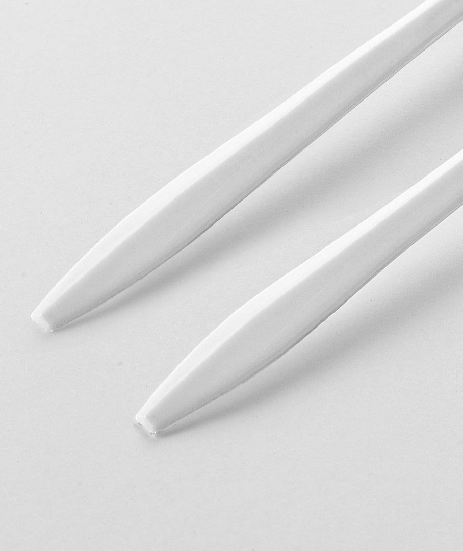 [700ct] PP Plastic Medium Weight Plus Forks | White - Biocean by Danube BlueBiocean