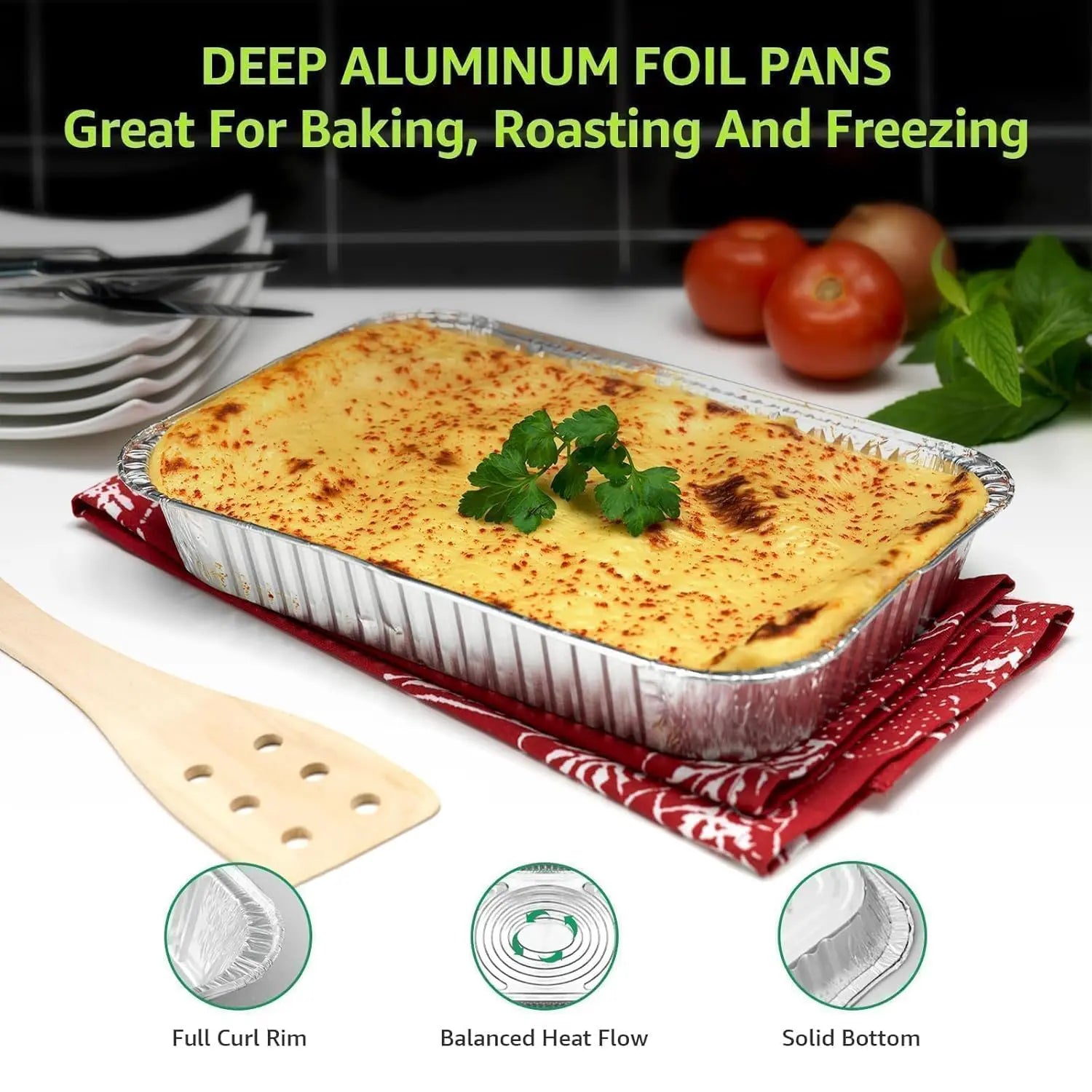 9" x 13" Half Size Heavy-Duty Foil Steam Pan-30/Case